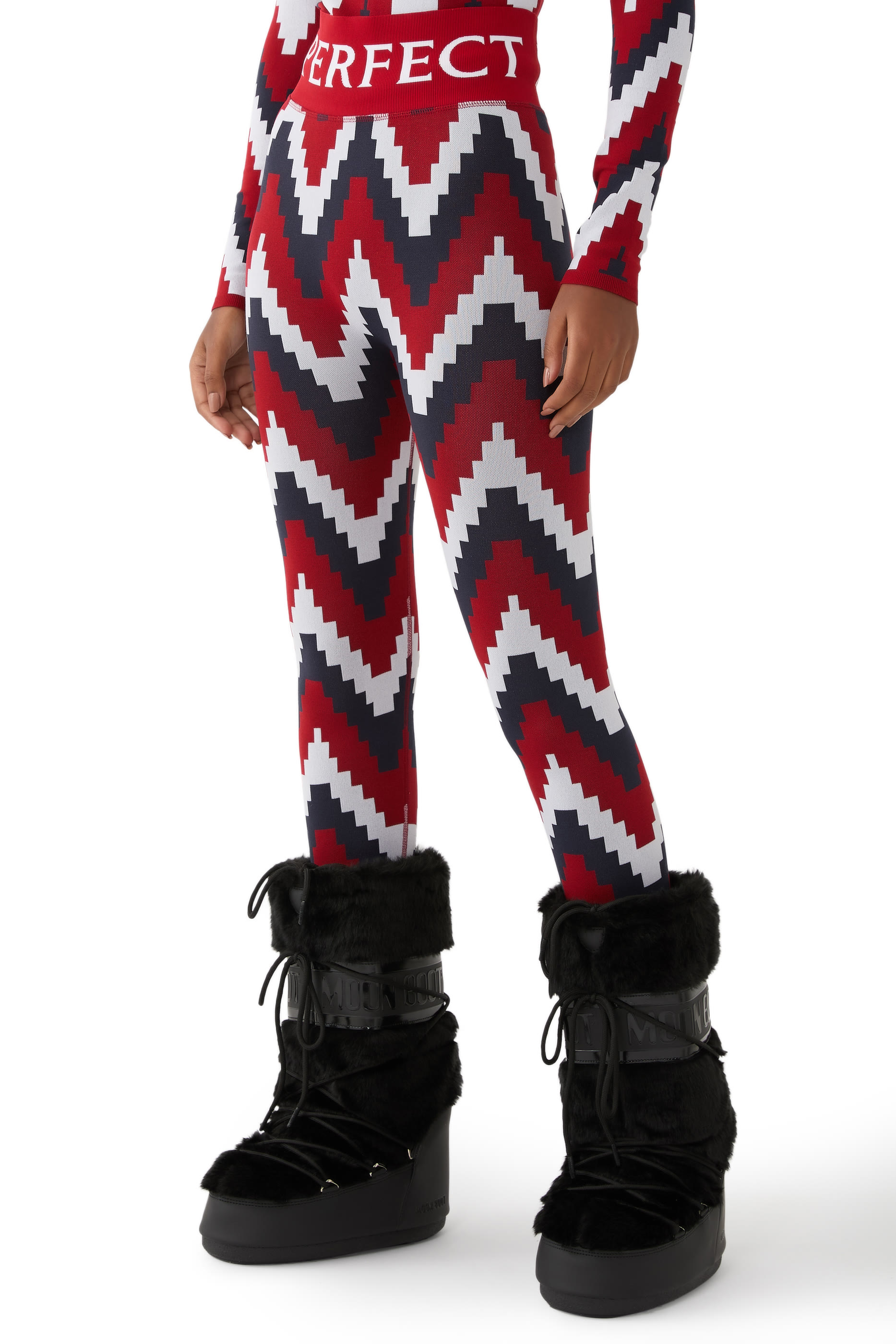 Chevron Jacquard Leggings