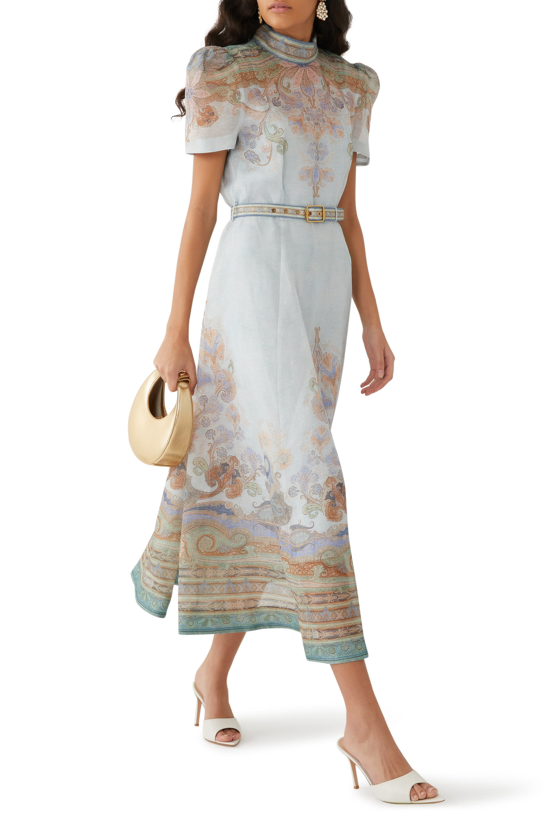 Eden Belted Midi Dress