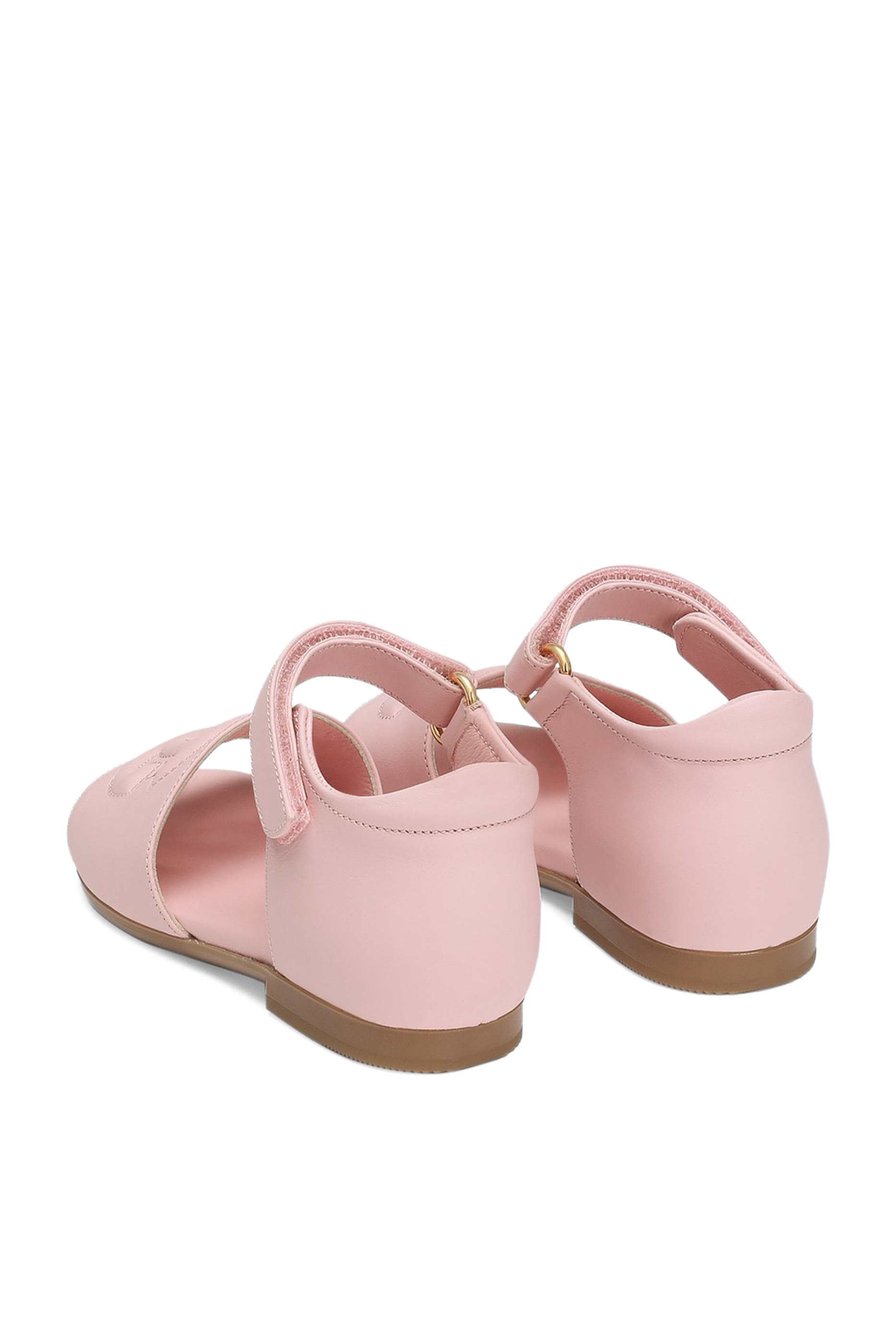 Kids DG Logo Calfskin Sandals