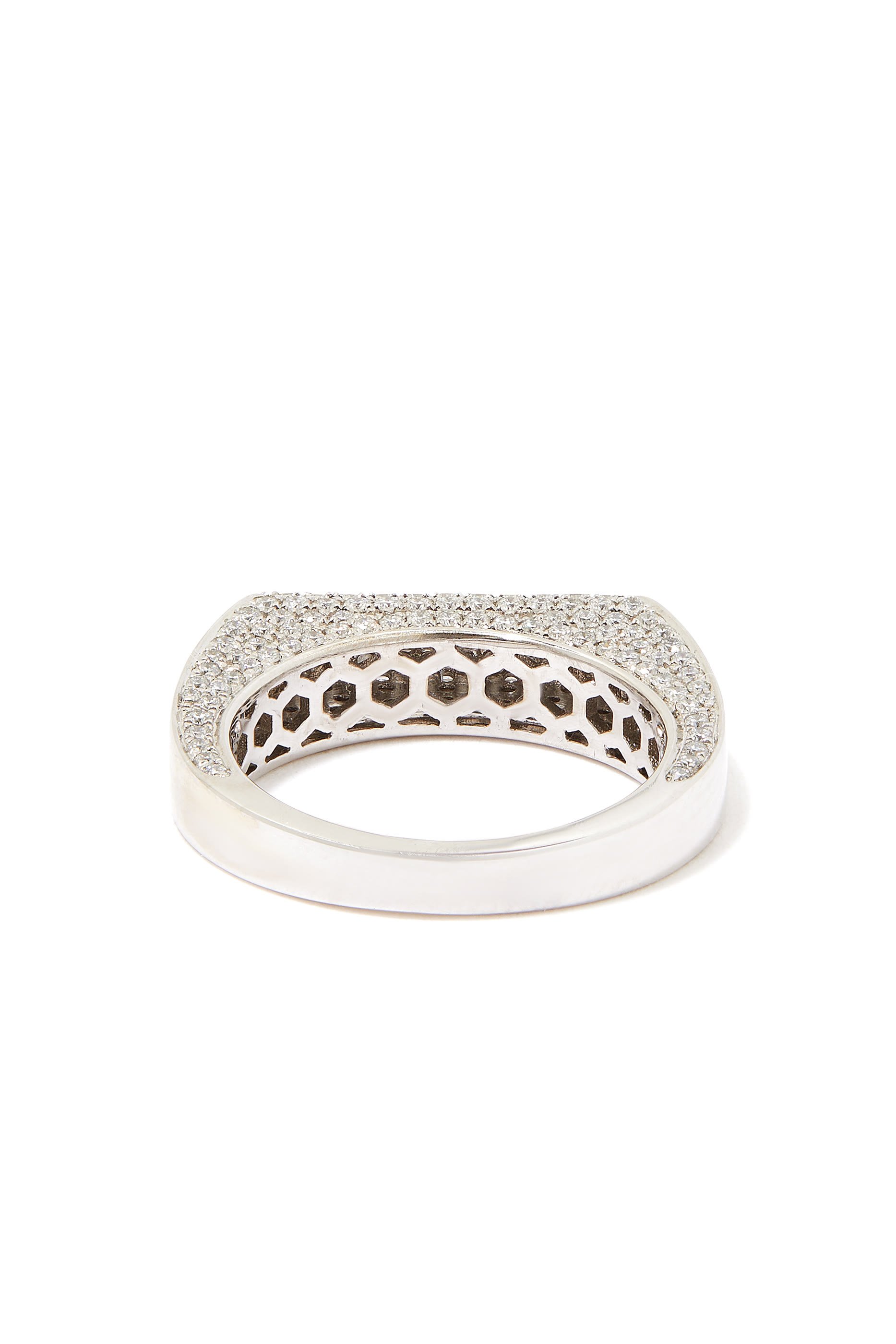 Grace Ring, 14k White Gold with Diamonds