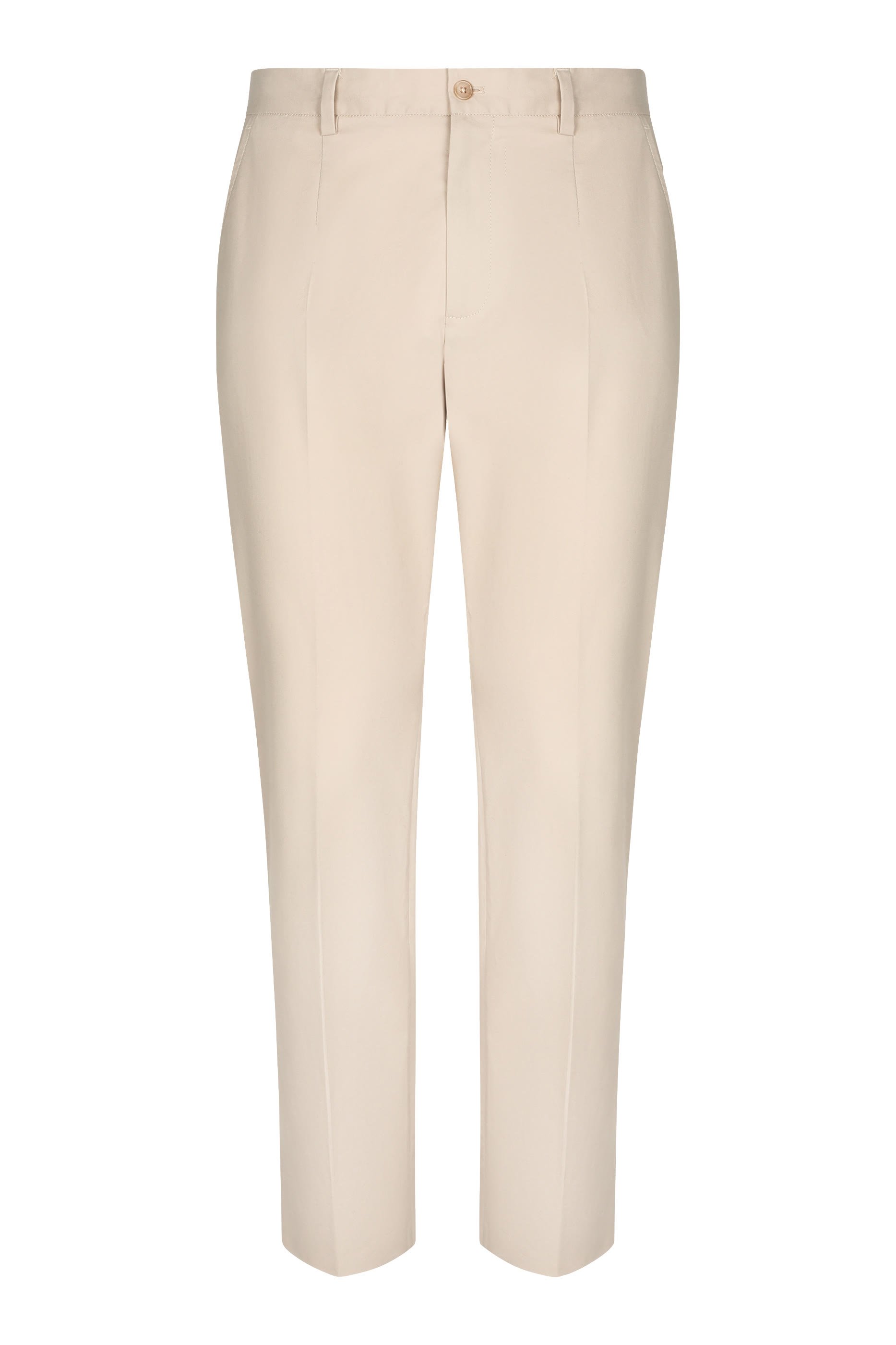 Logo Stretch Cotton Pants