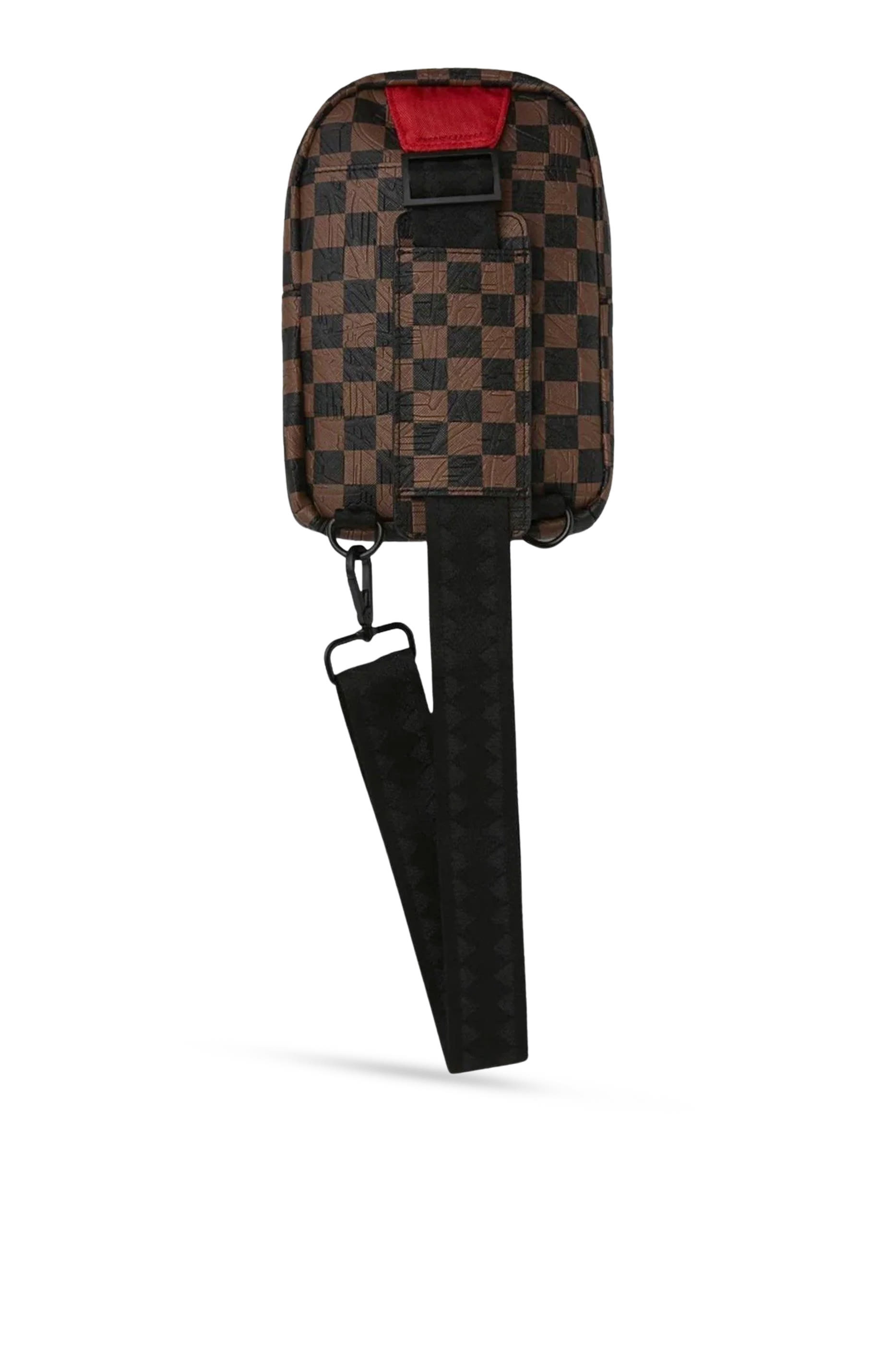 Kids Check Embossed Backpack Sling Bag