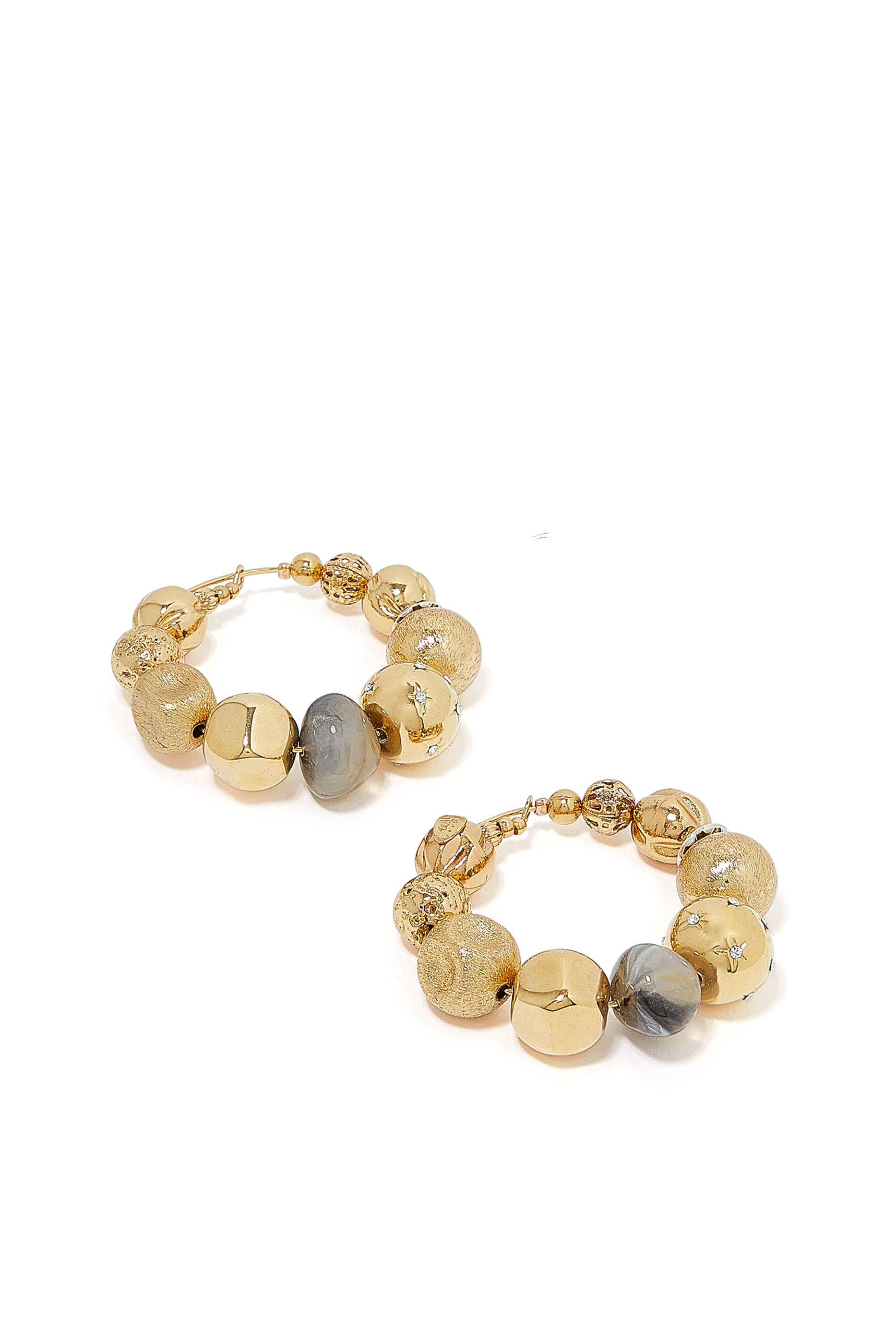 Palazzio Hoop Earrings, Gold-Plated Brass