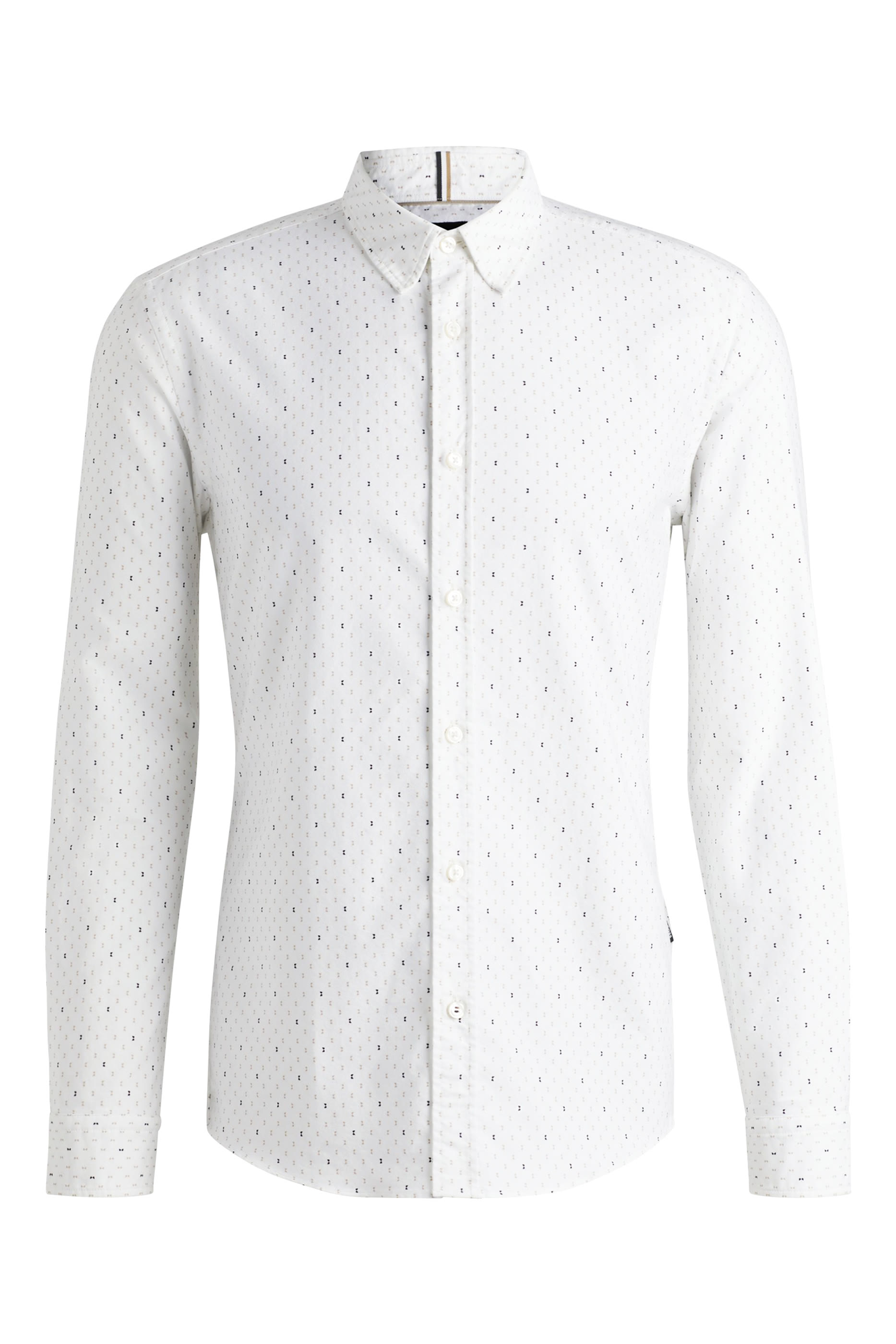 Slim-Fit Shirt in Printed Oxford Cotton