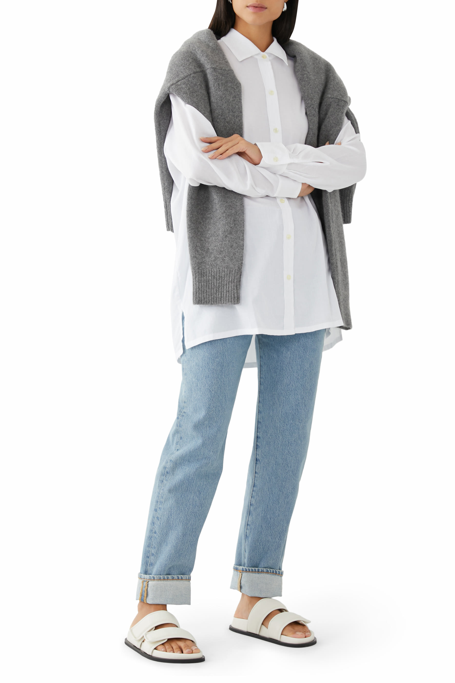 Quilted Leather Slides