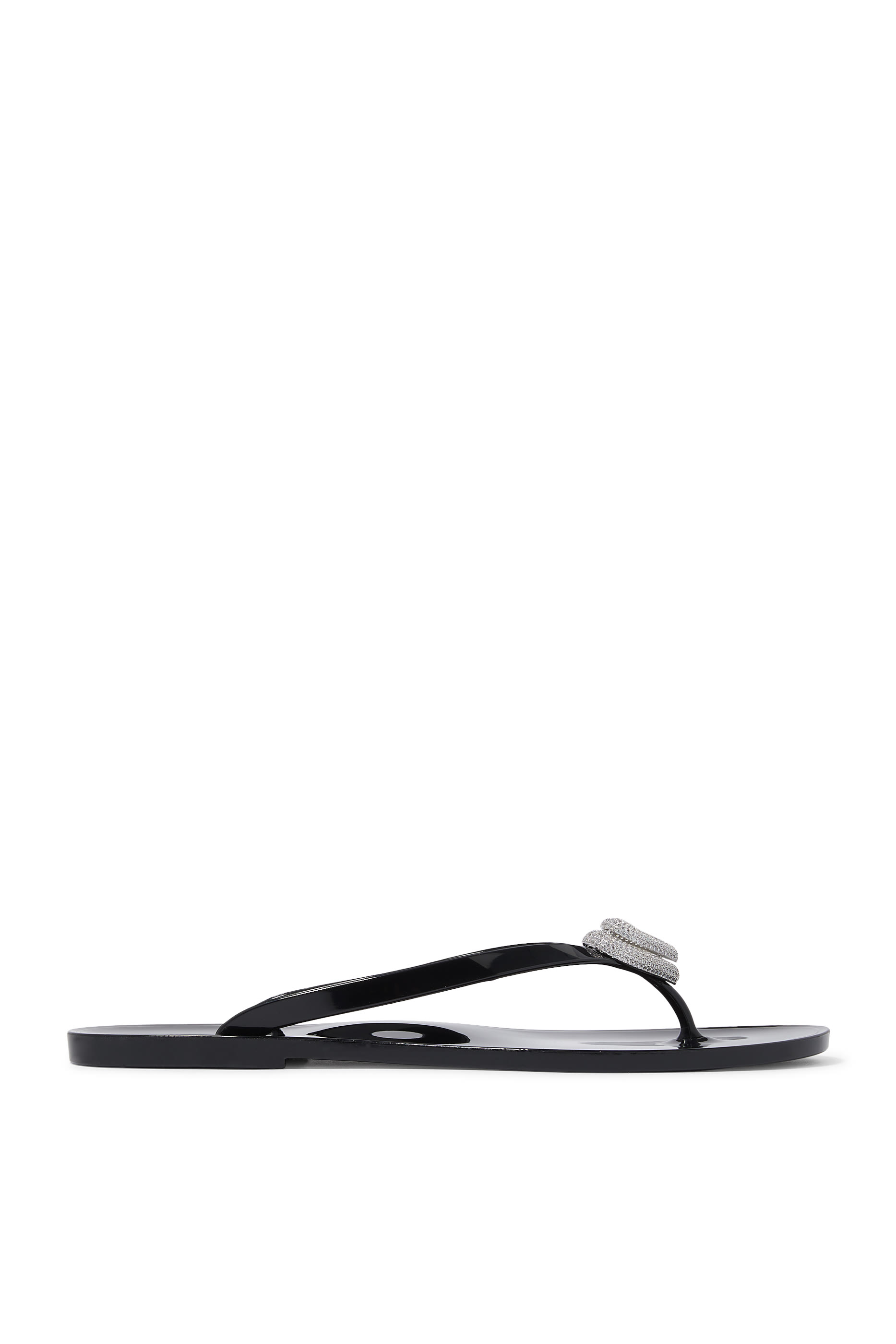 Double Heart Thong Flip Flops