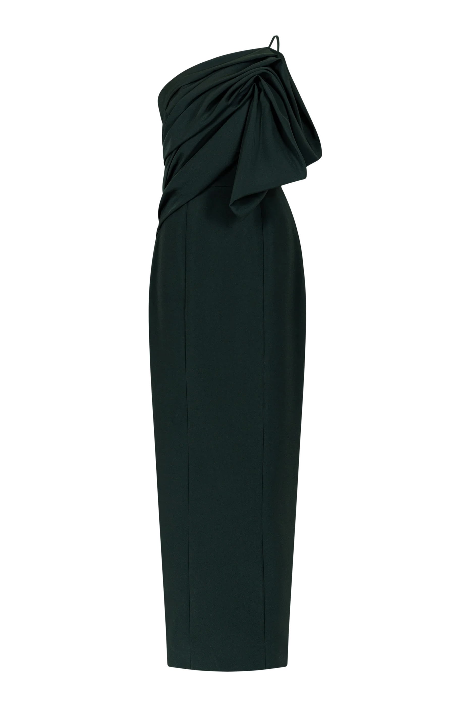 Strapless Gathered Bodice Skinny Gown