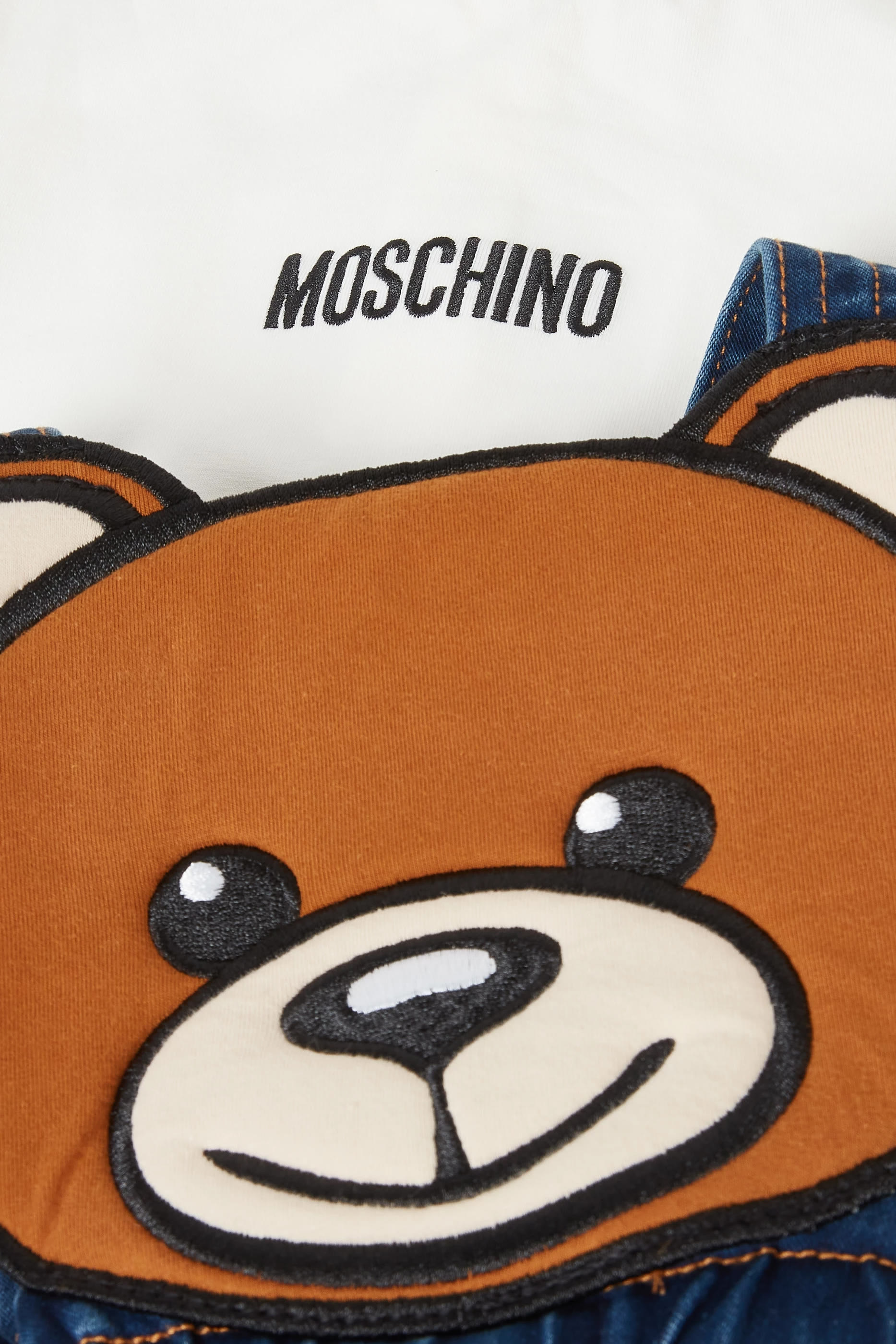 Kids Teddy Bear Dungaree Dress Set