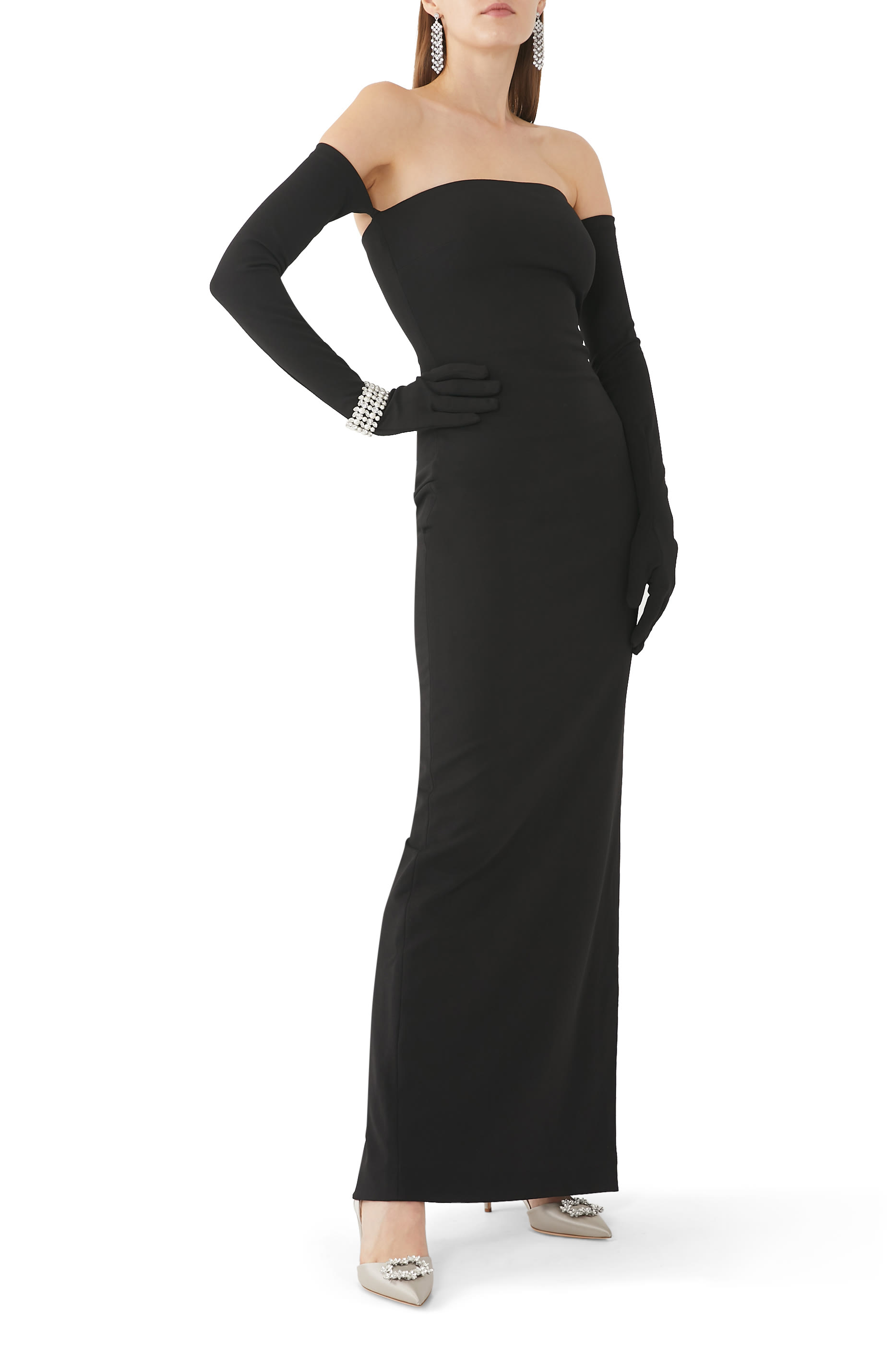 Edith 70 Satin Slingback Pumps