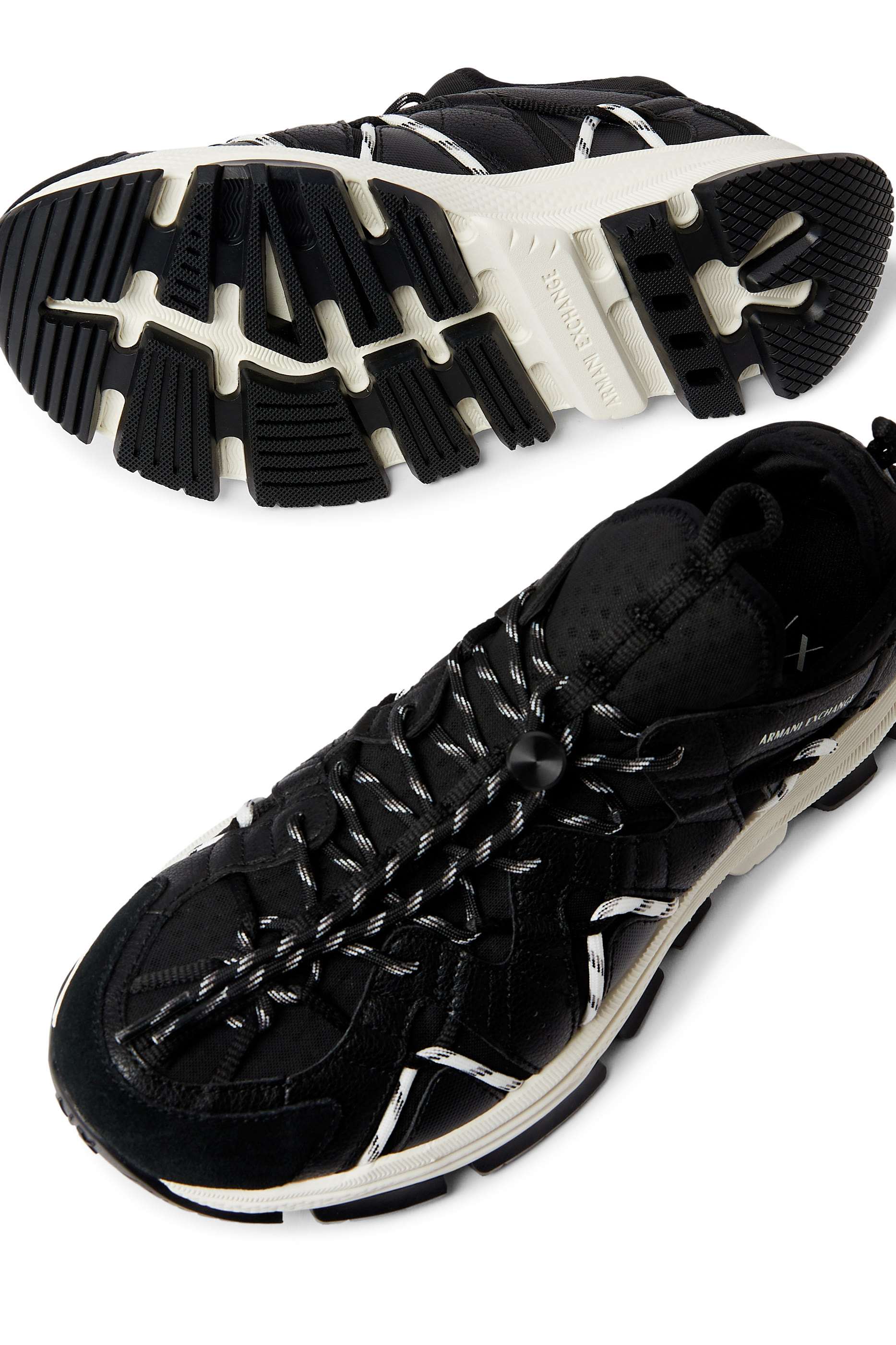 Logo Technical Fabric Sneakers