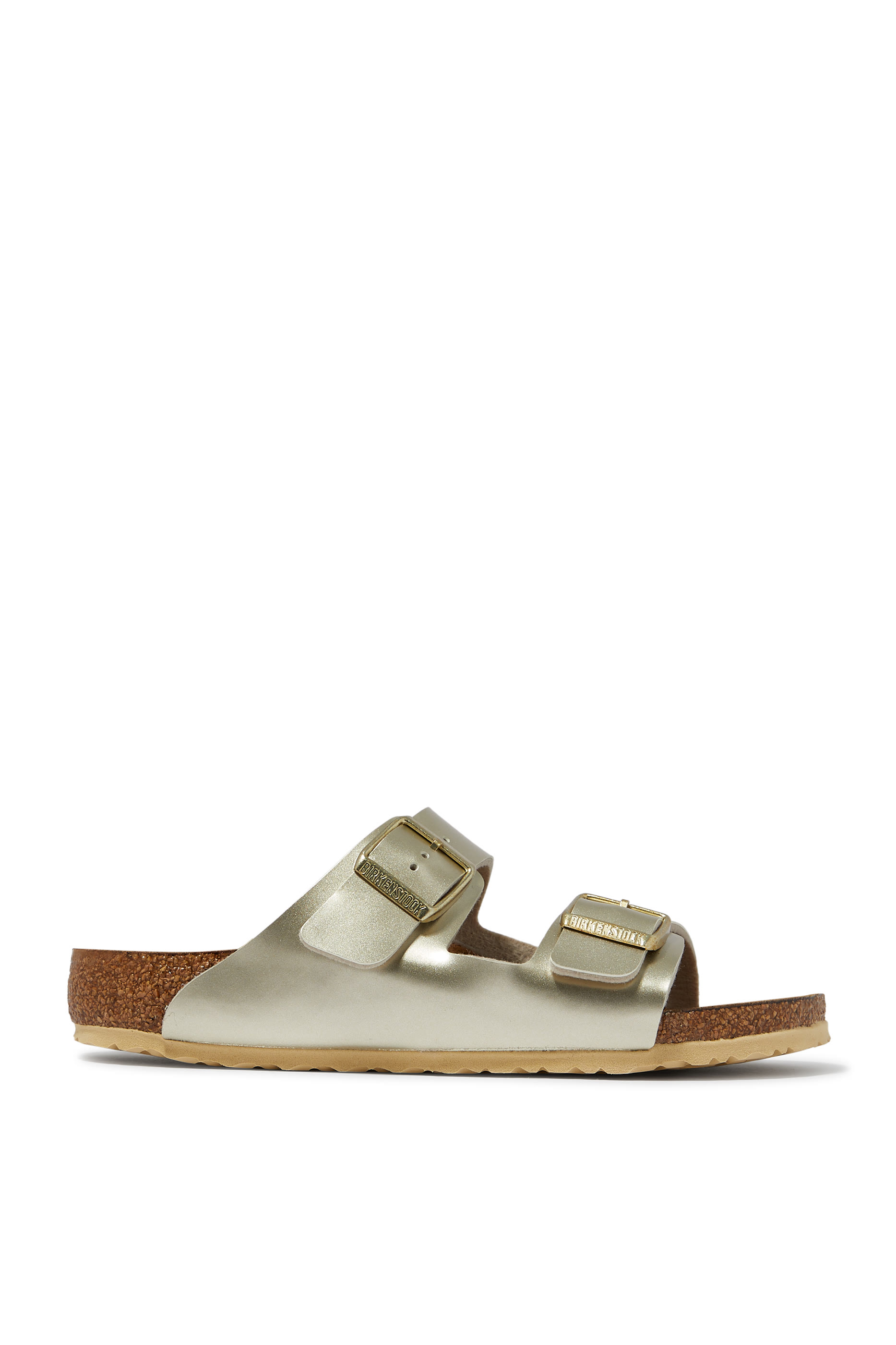 Kids Arizona Birko-Flor Metallic Sandals
