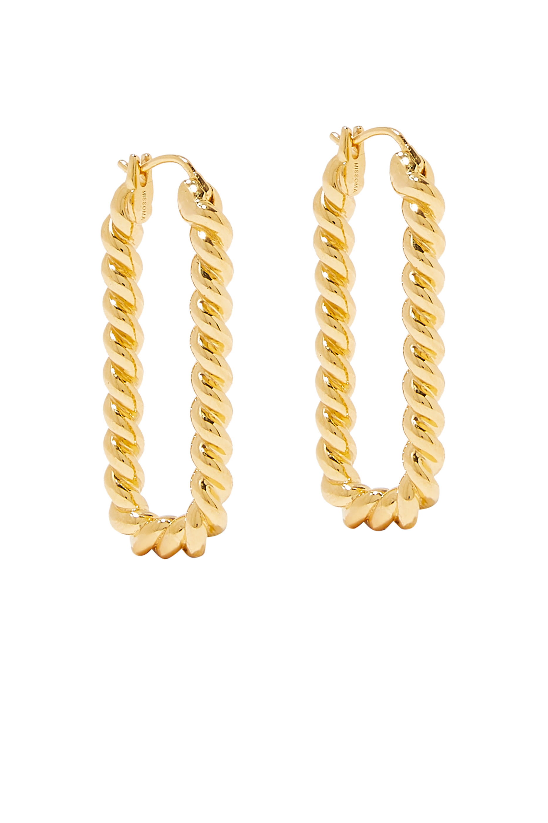 Tidal Ovate Hoop Earrings