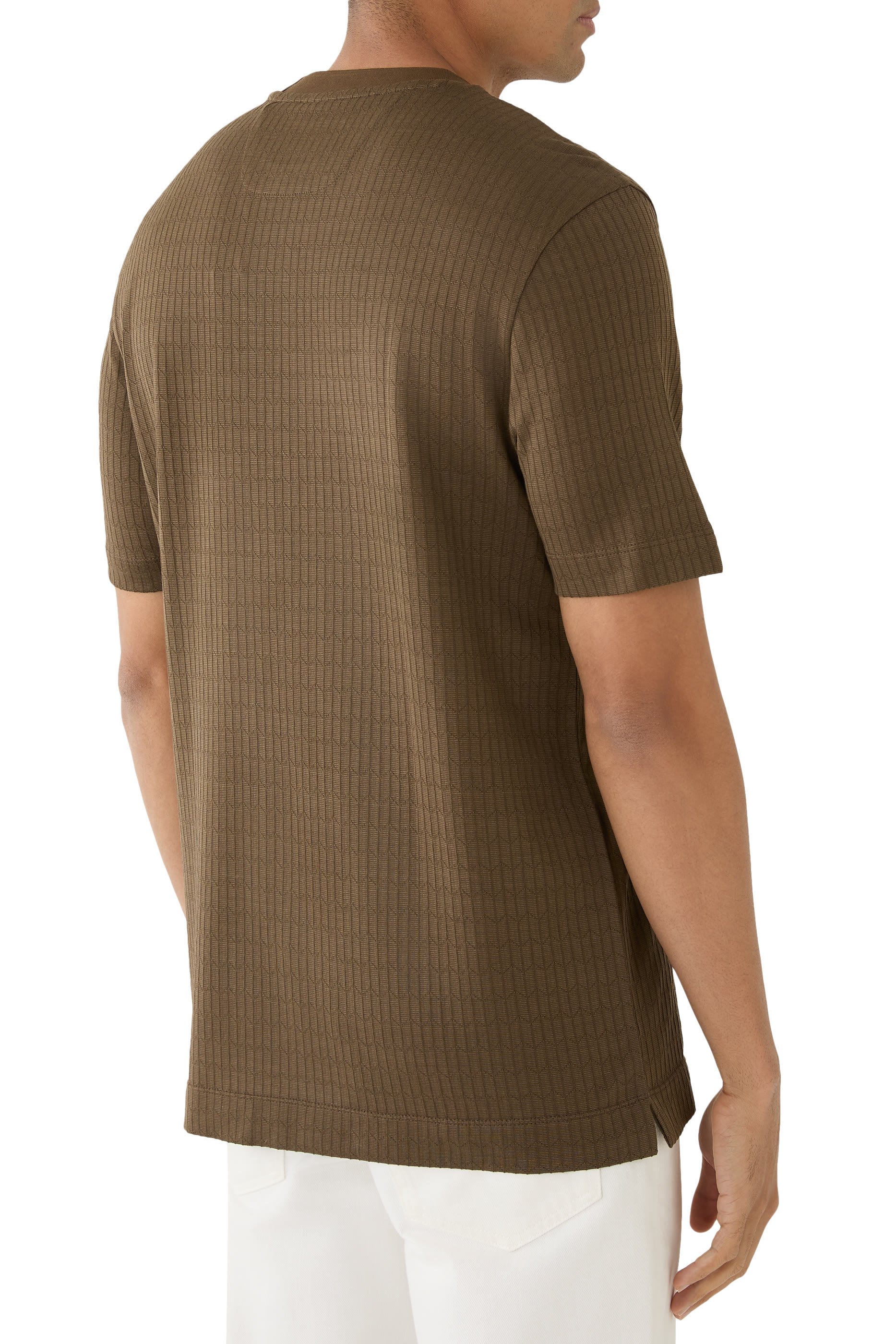 Geometric Jacquard T-Shirt