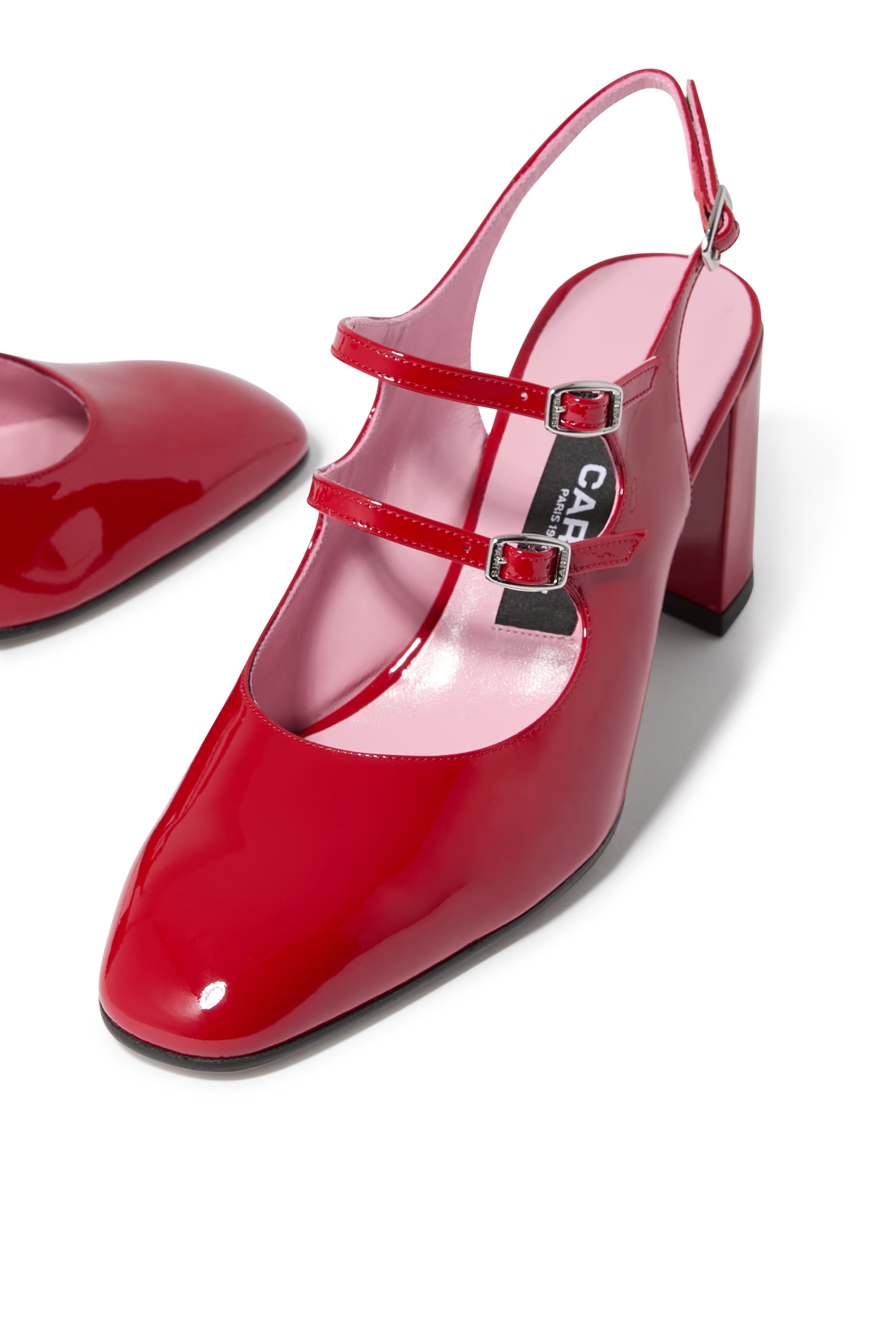 Banana Leather Slingback Mary Janes