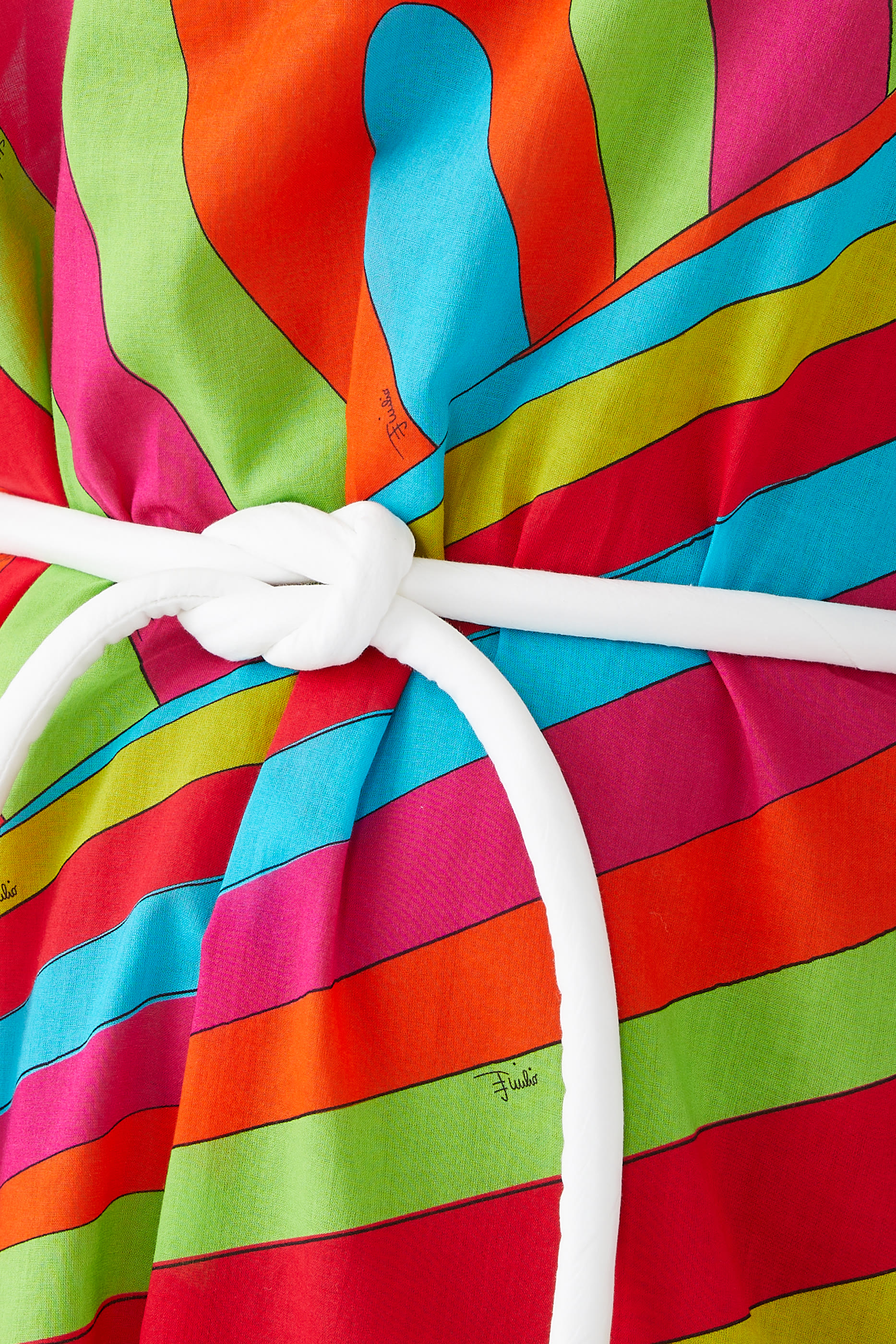 Iride-Print Kaftan Dress