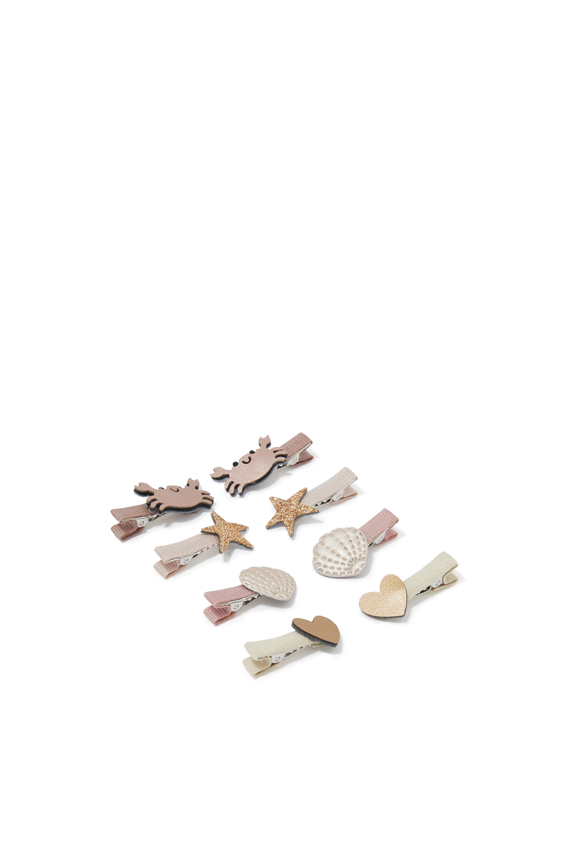 Kids Cecil Crab Mini Clips, Set of 8