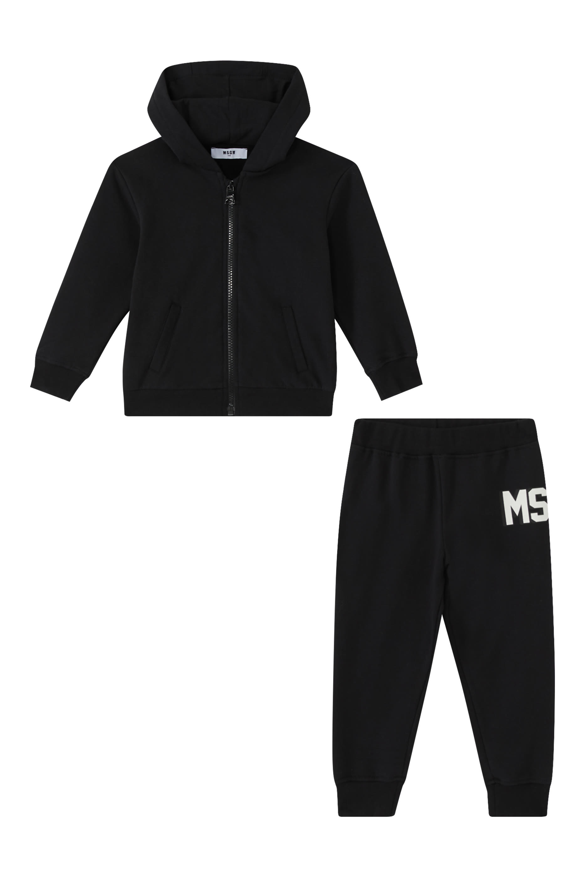Kids Zip Hoodie and Fleece Stretch Pants Set