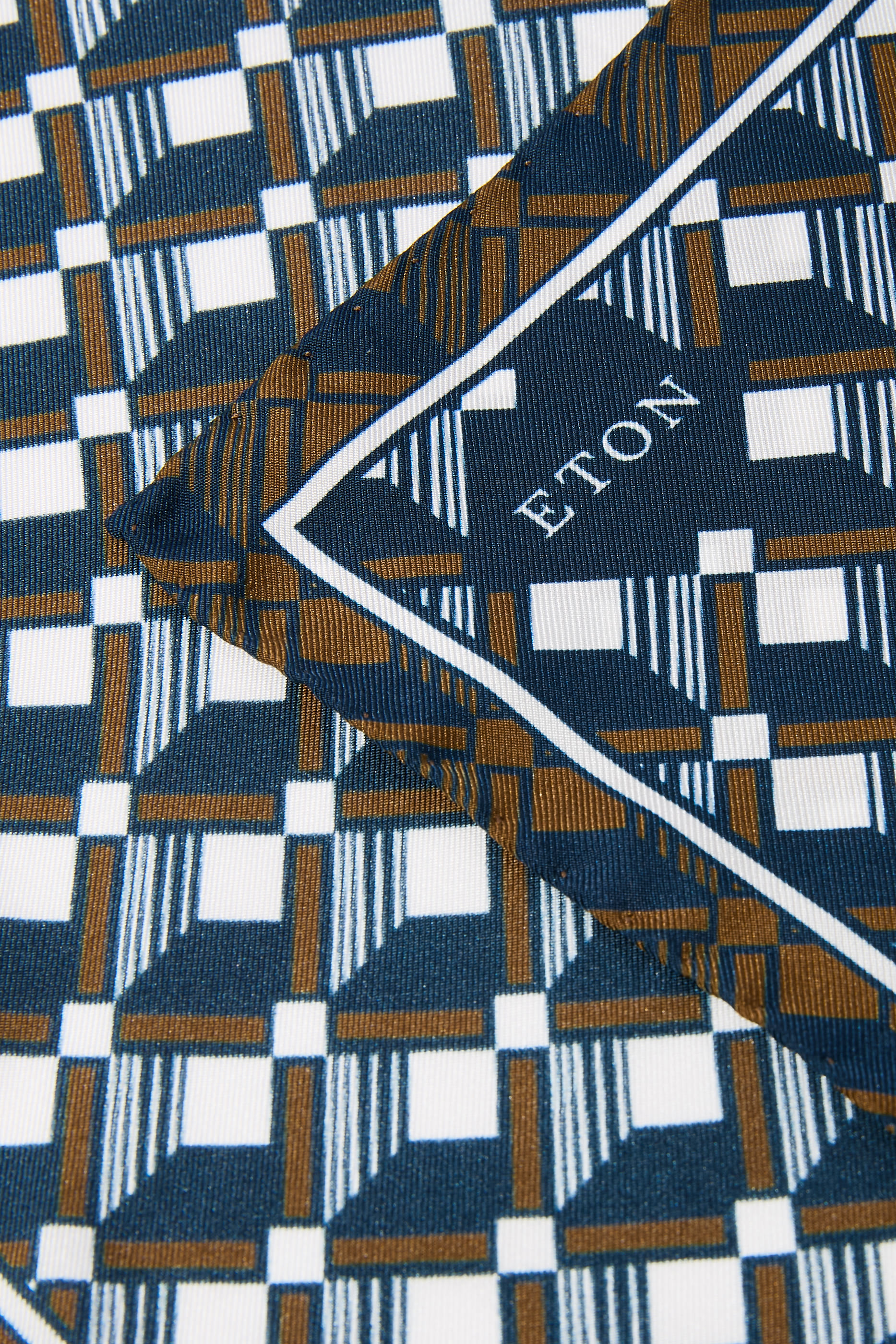 Geometric Silk Twill Pocket Square 