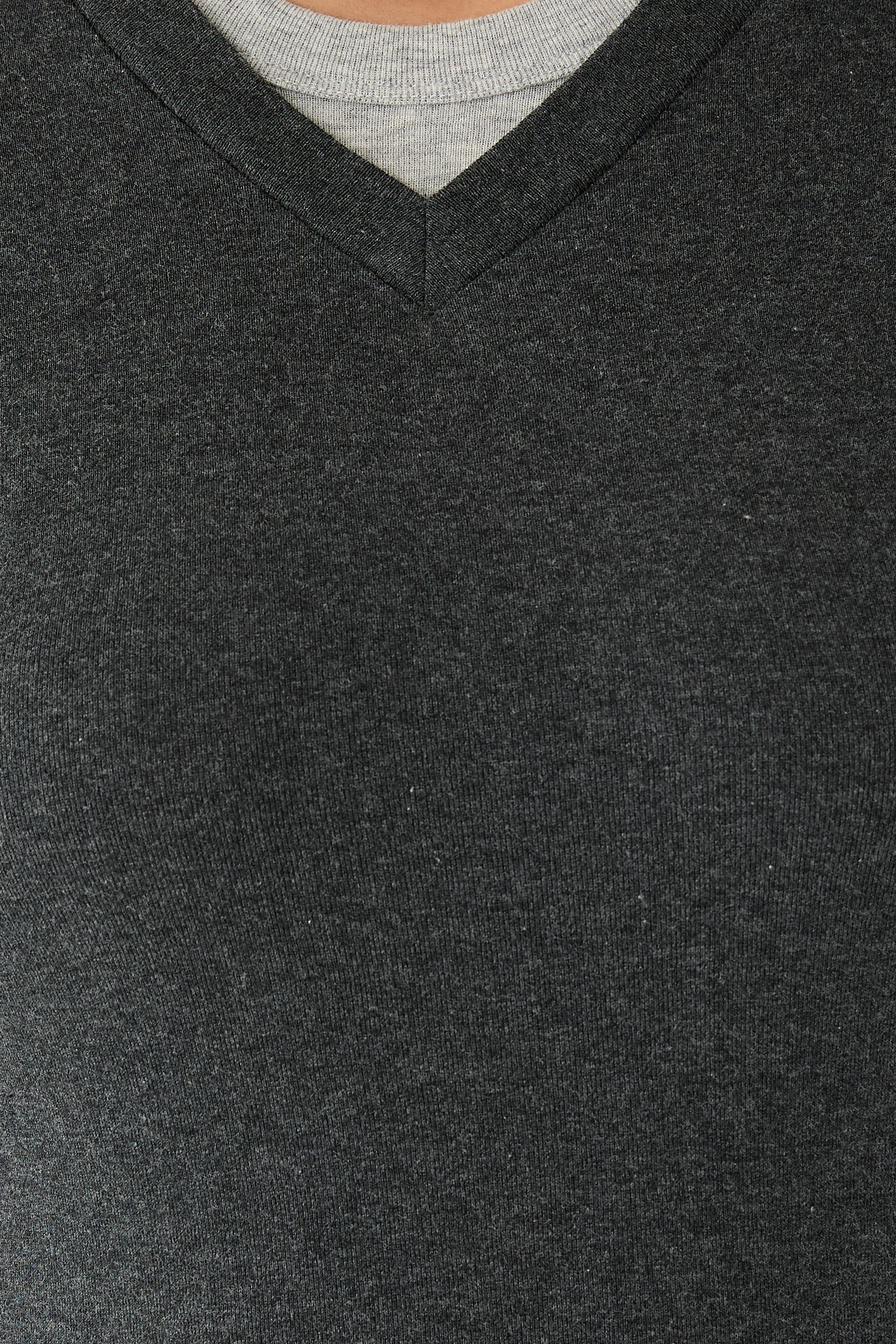 Organic Cotton V Neck Long Sleeve Fitted Top