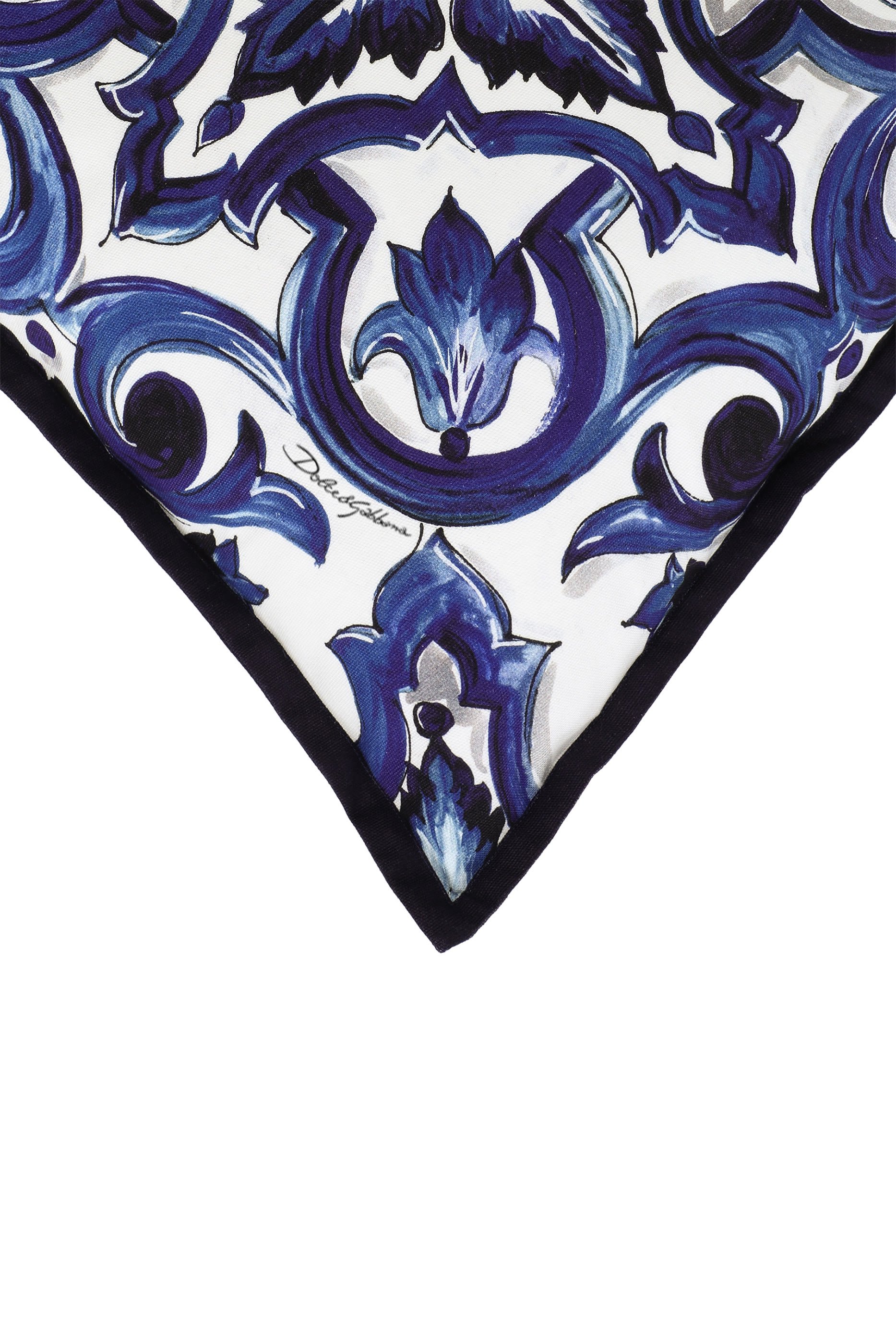 Blu Mediterraneo Small Canvas Cushion