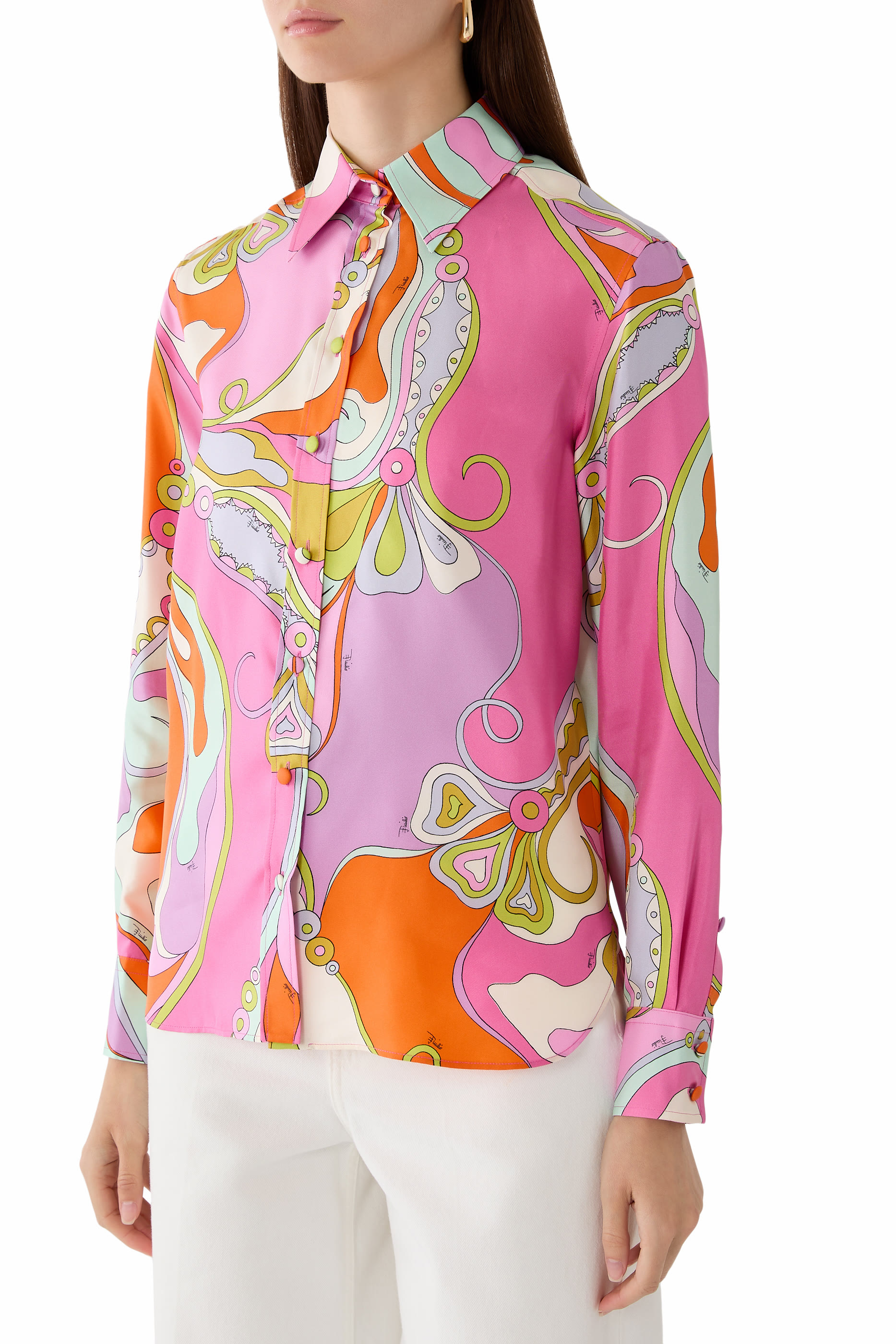 Orchidee Print Shirt