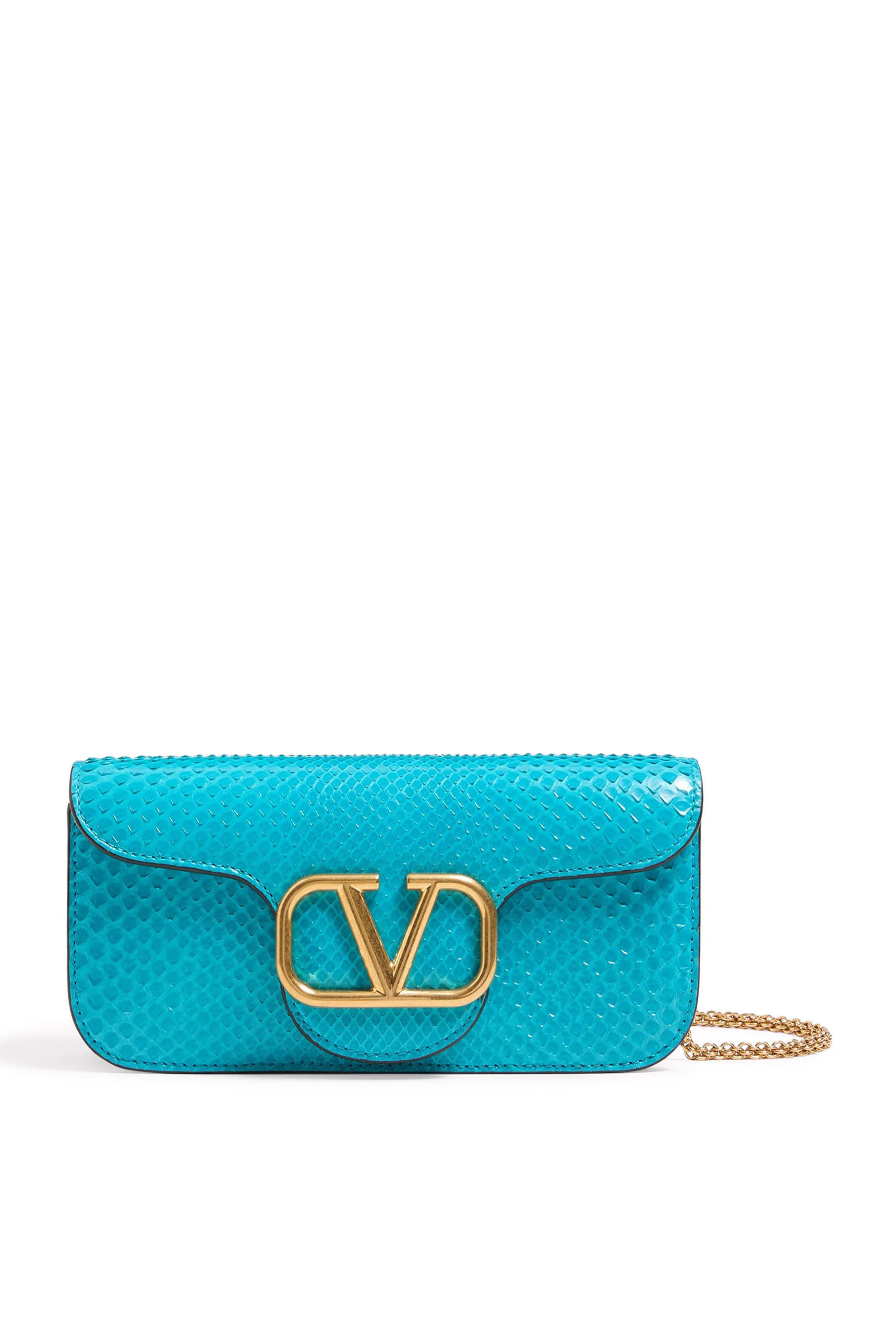 Locò Python Leather Clutch