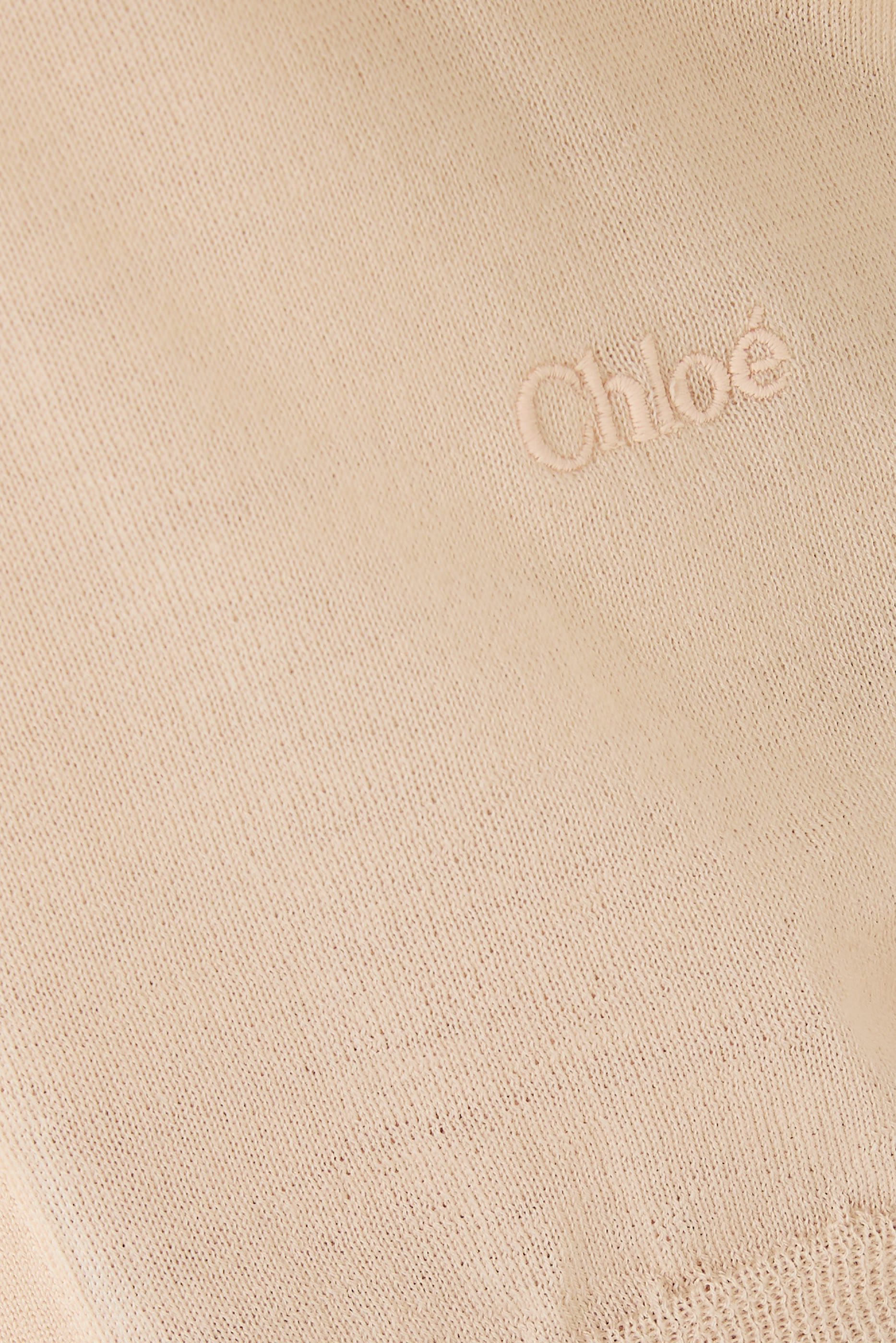 Scoop-Neck Fitted Cardigan in Superfine Wool Knit