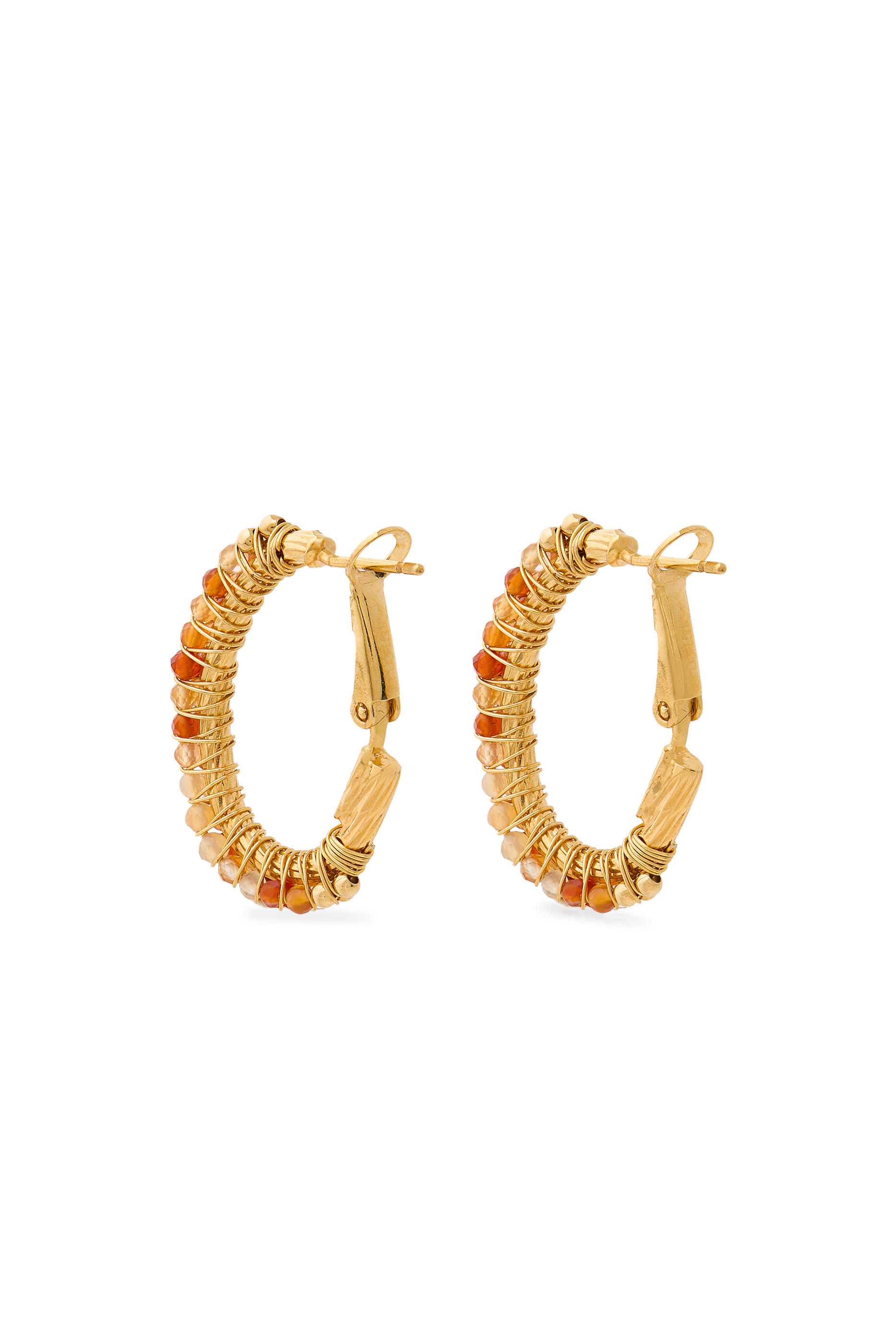 Lyre Hoop Earrings