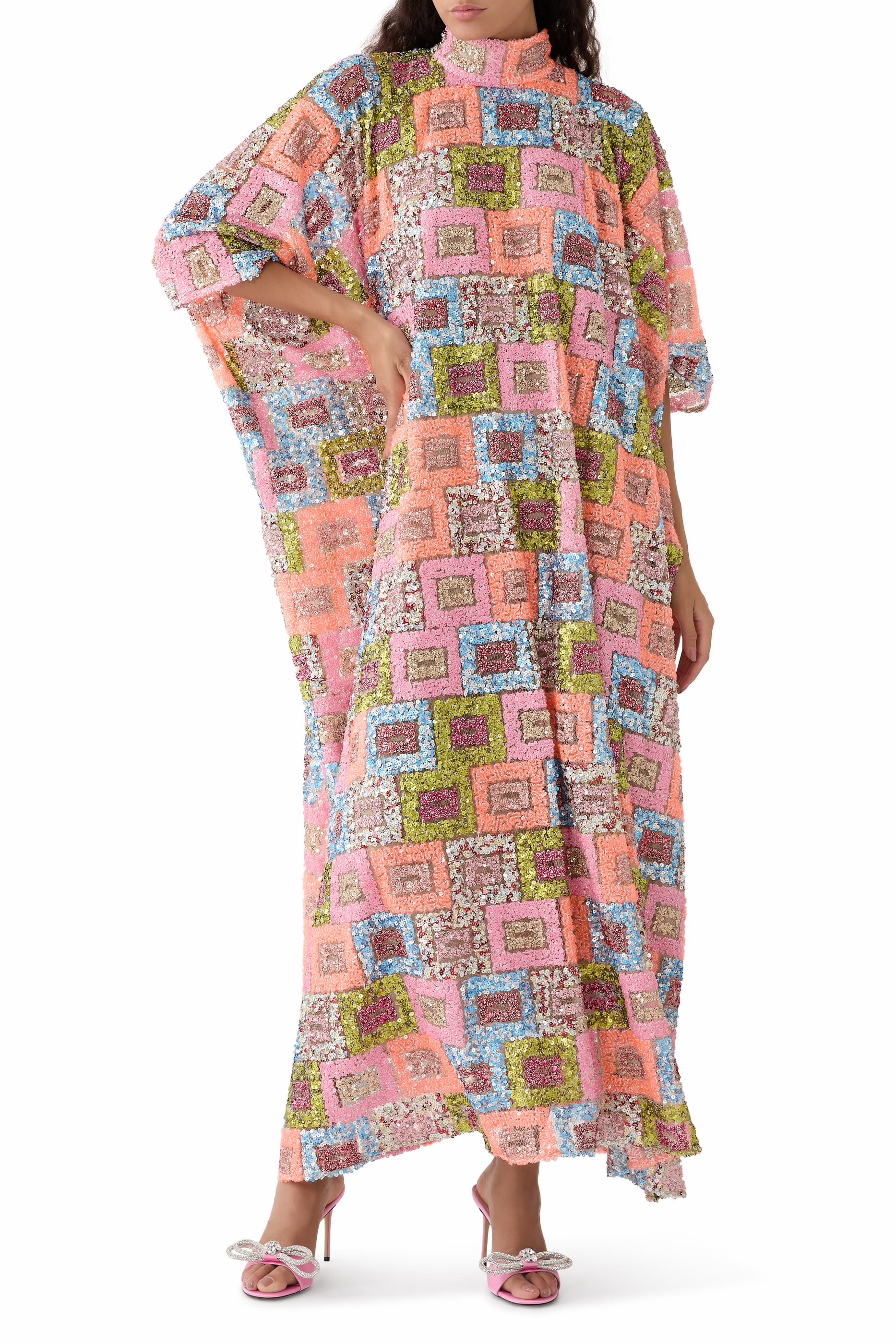 Sequins Long Bermuda Kaftan