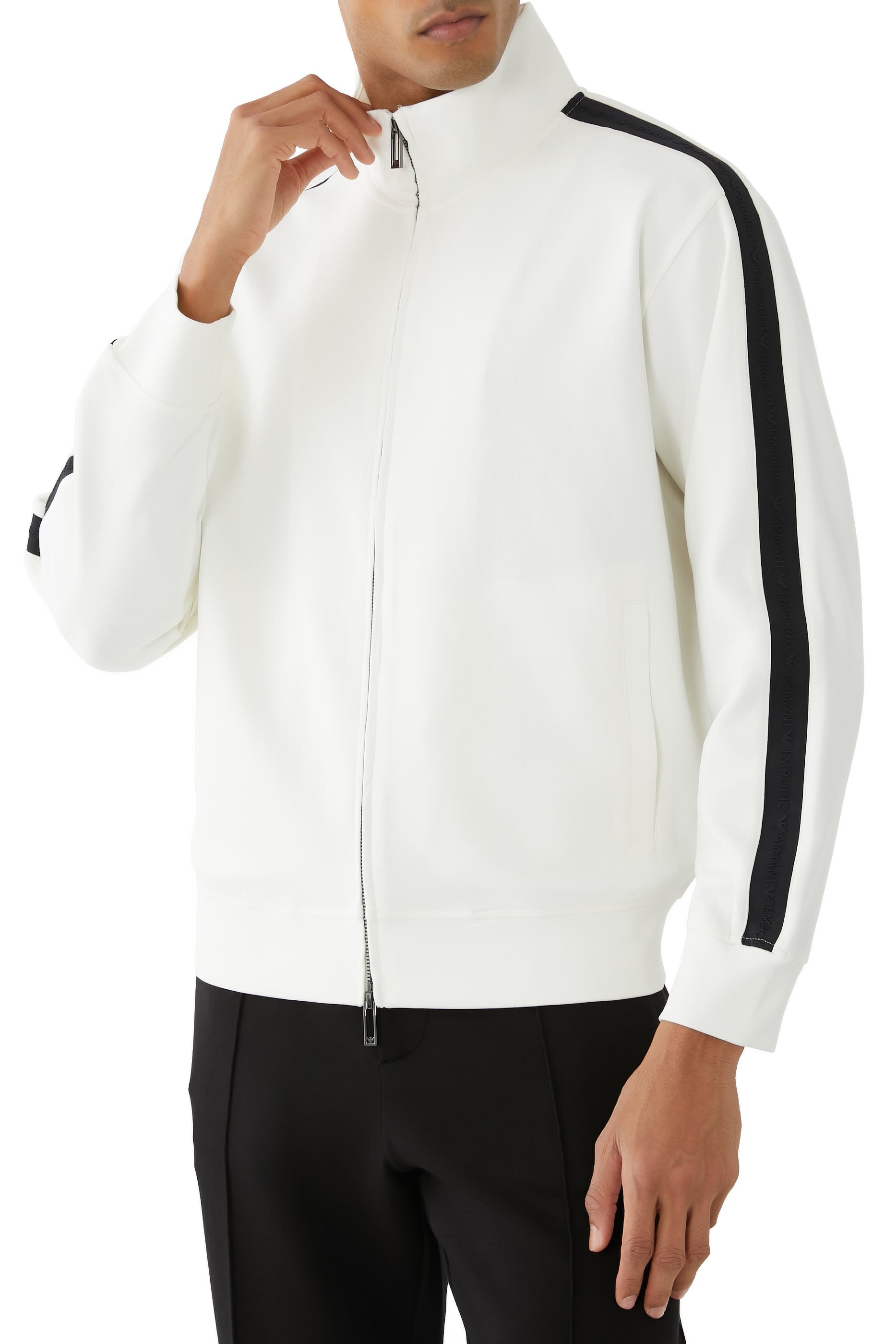 Jersey Zip-Up Sweatshirt