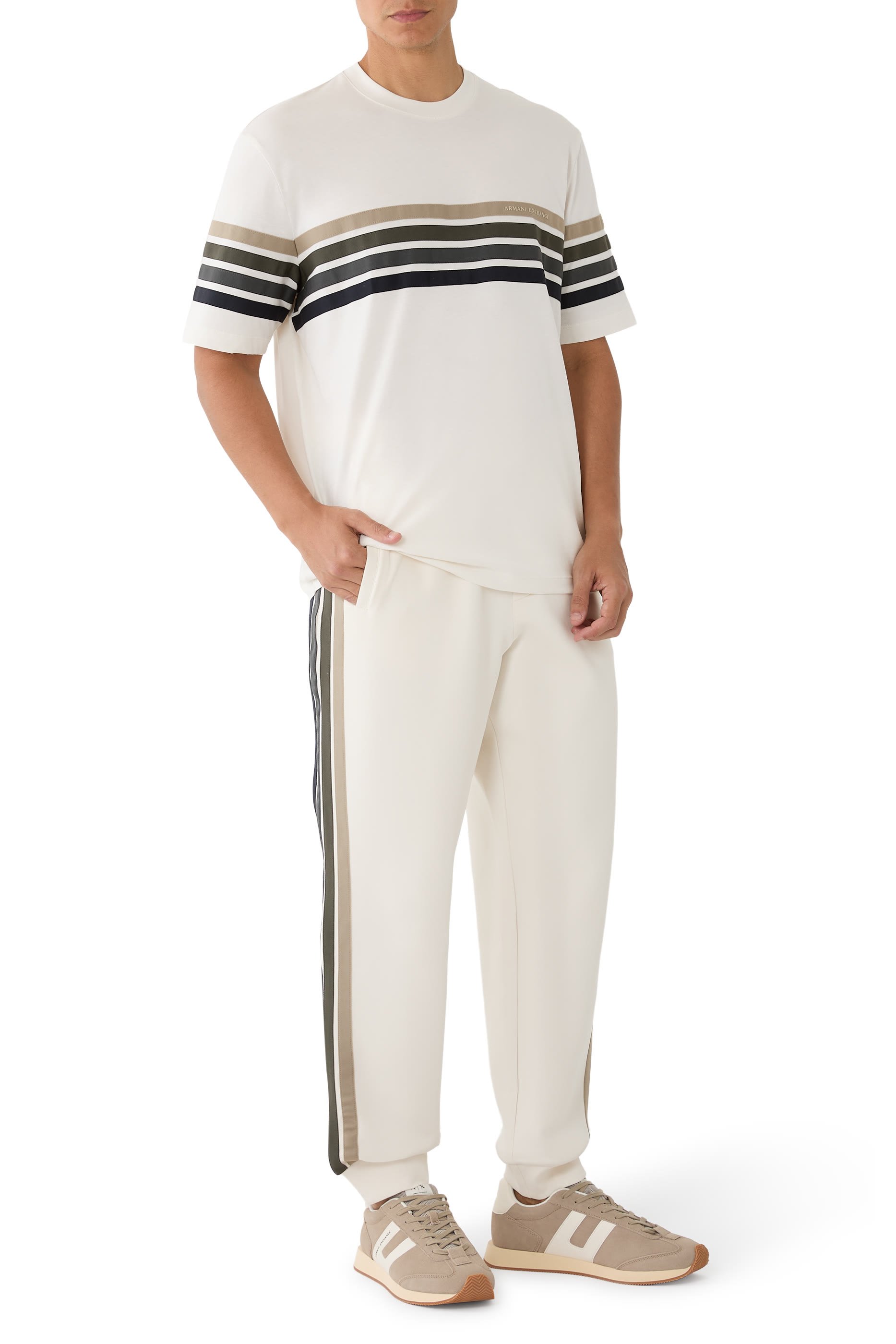 AX Logo Structured Sweatpants