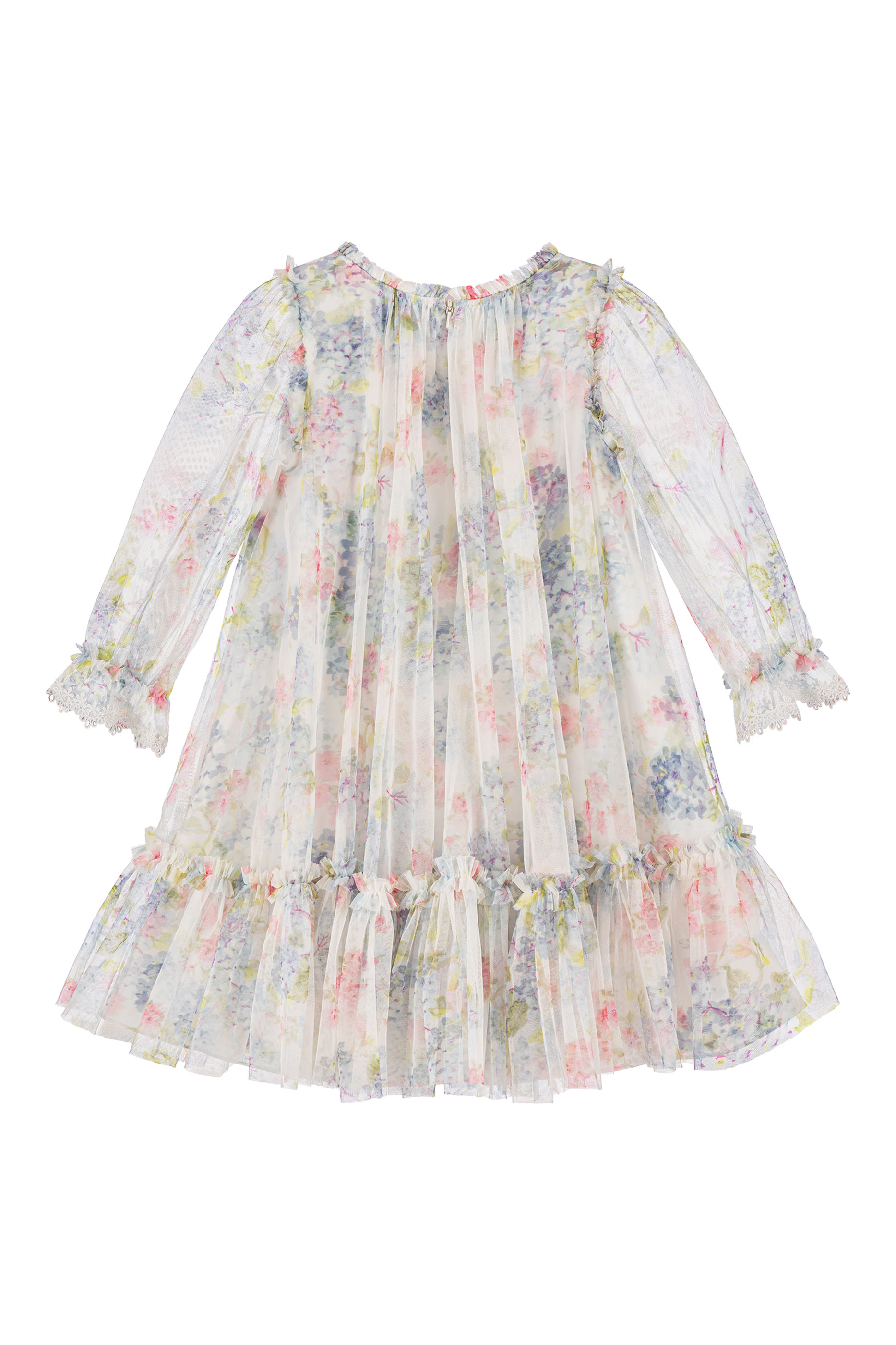 Kids Hydrangea Long Sleeve Dress