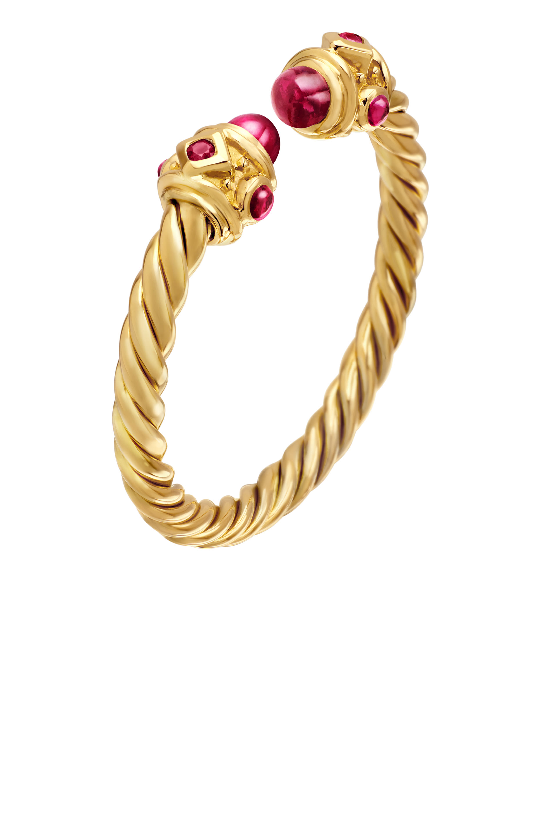 Renaissance Ring, 18k Yellow Gold & Rubies
