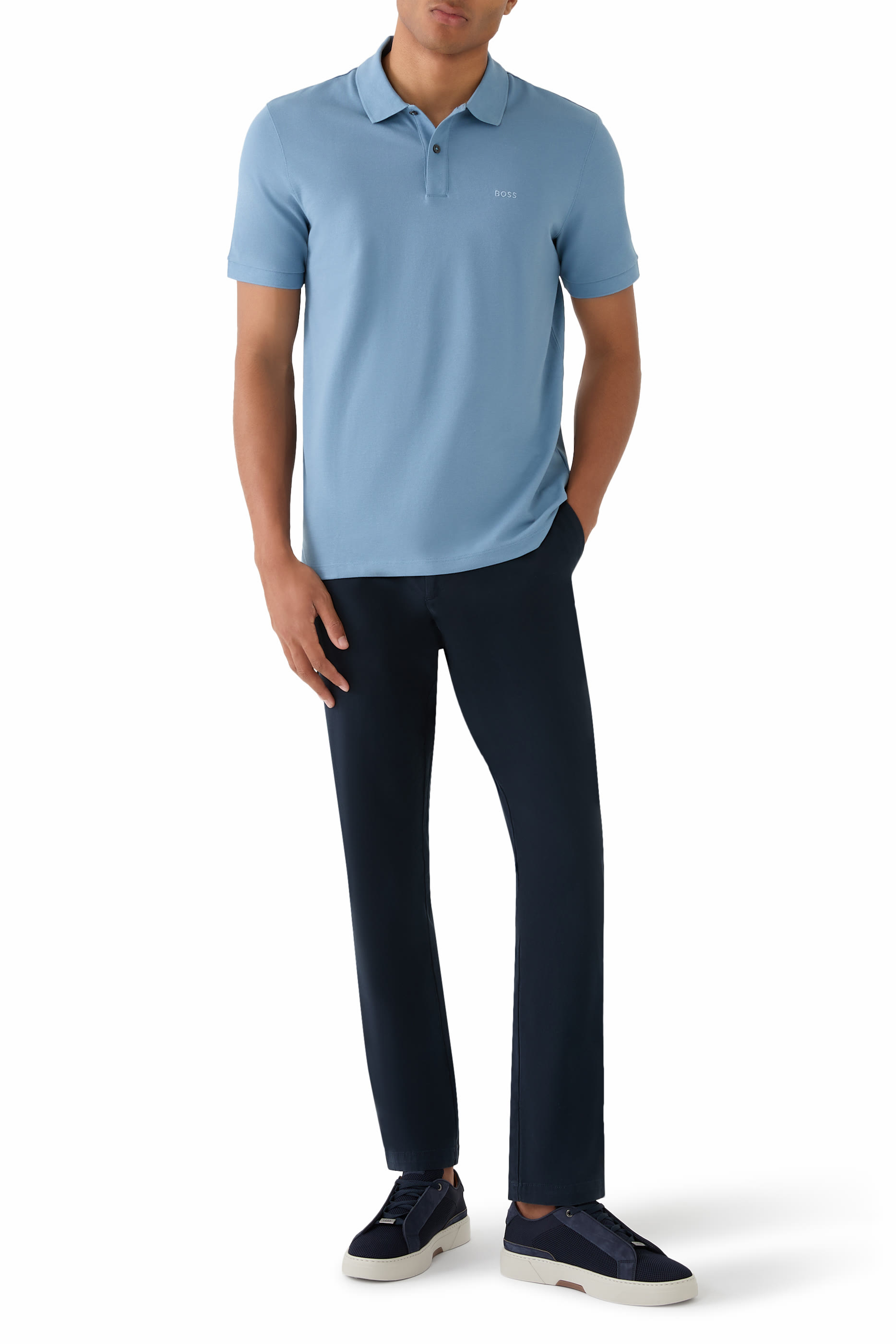 Logo Pallas Polo Shirt in Cotton Piqu&eacute;