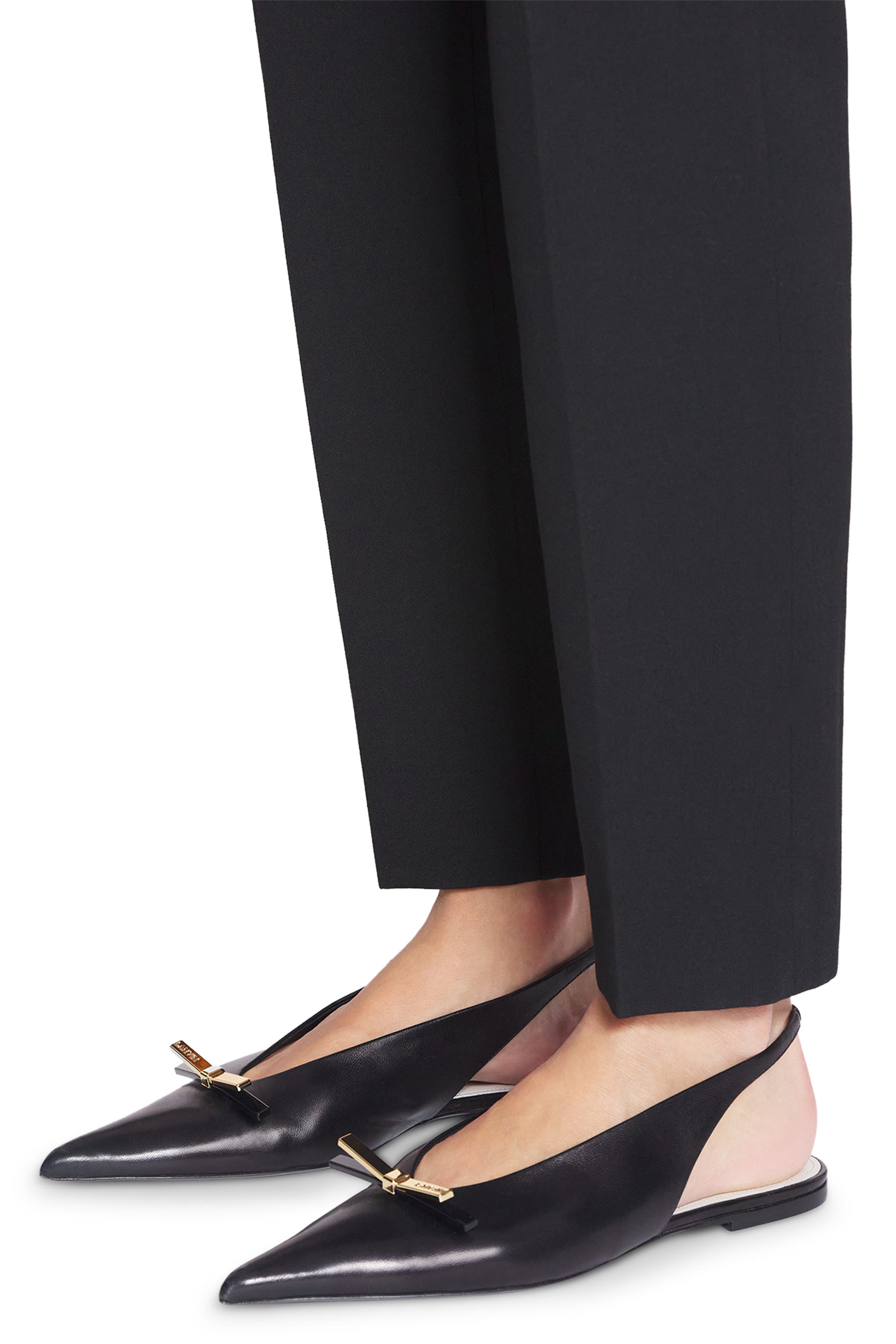 Lanvin Bow Slingback Mules
