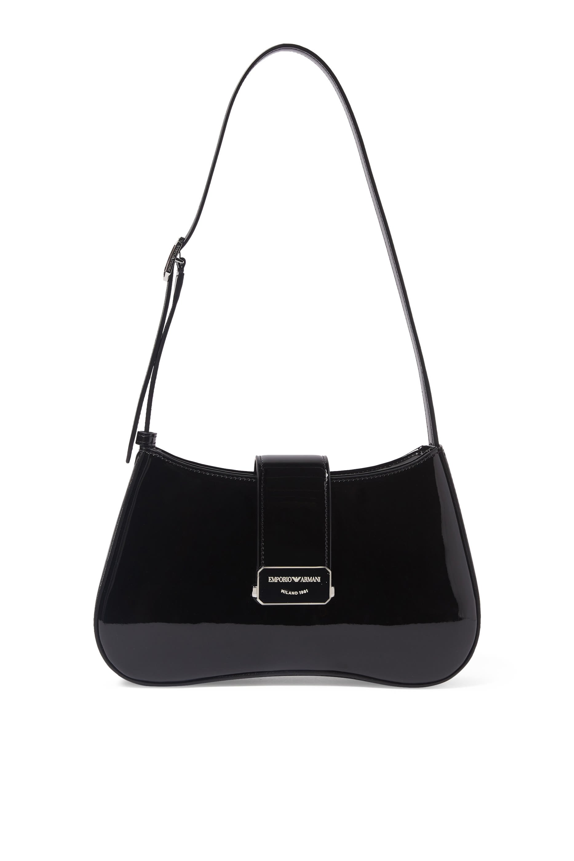 Logo Buckle Hobo Shoulder Bag