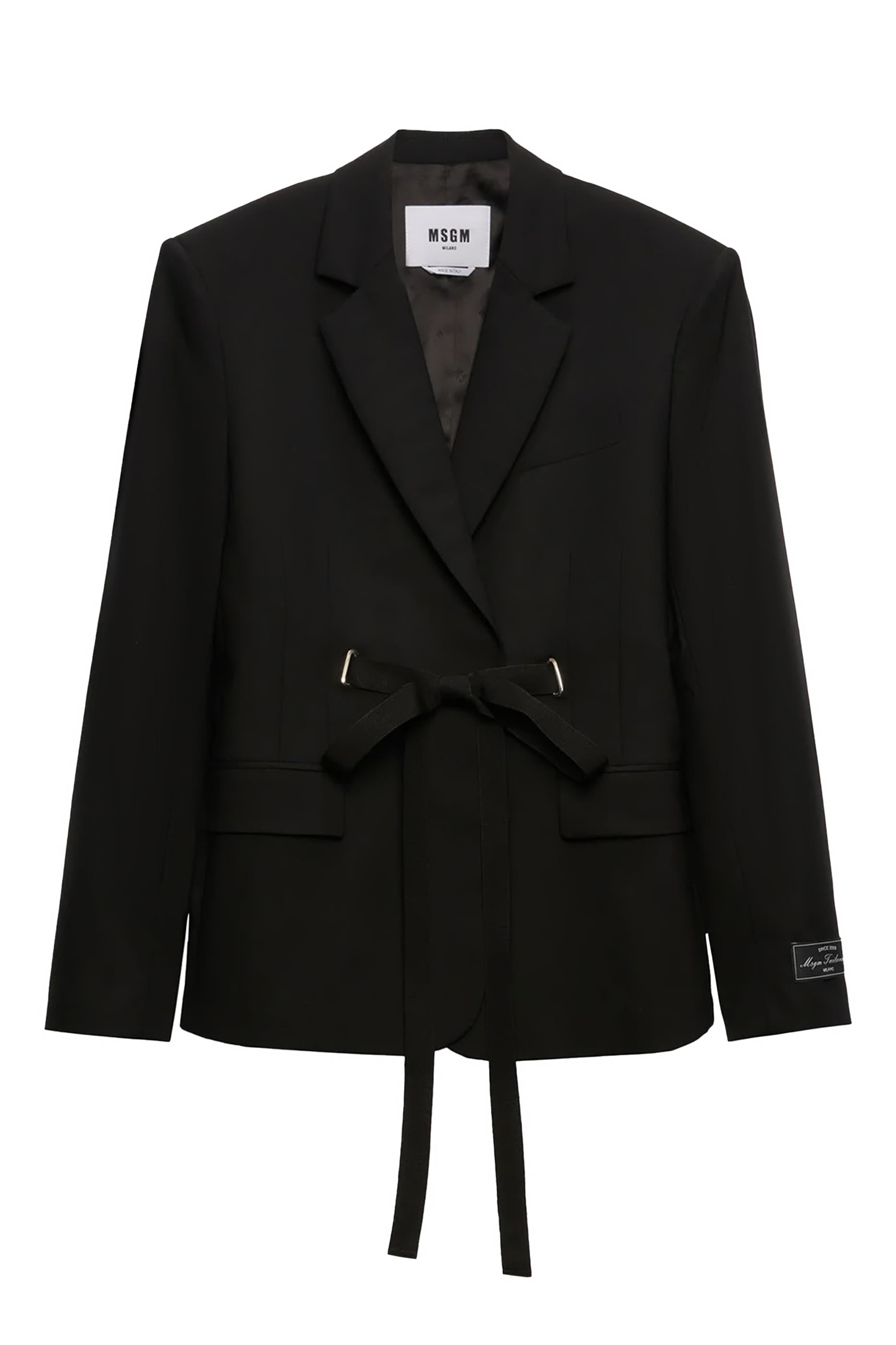 Drawstring Tailoring Fresco Wool Blazer