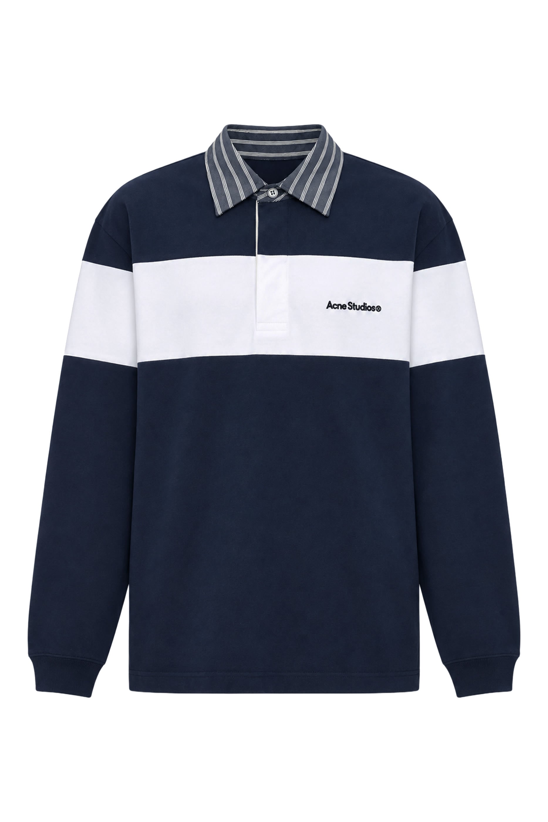 Striped Polo Sweatshirt 