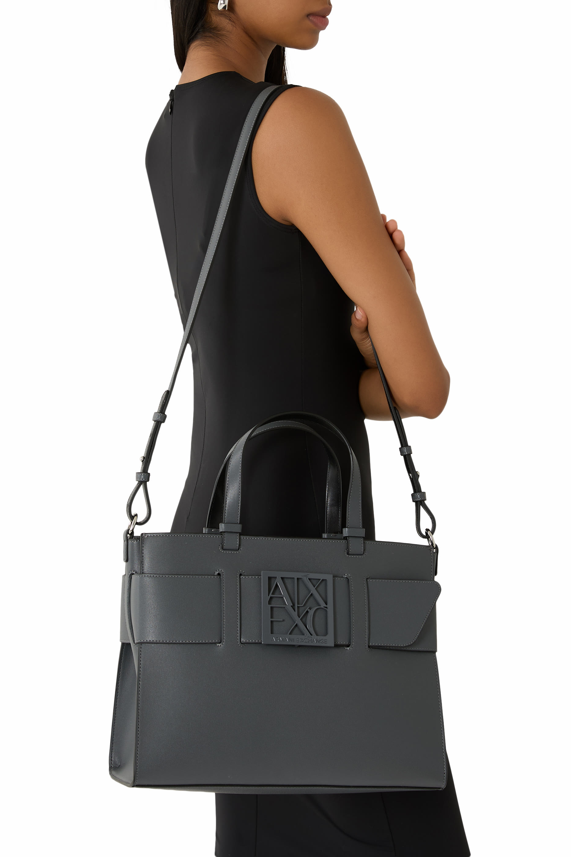 AX Plaque Big Tote Bag