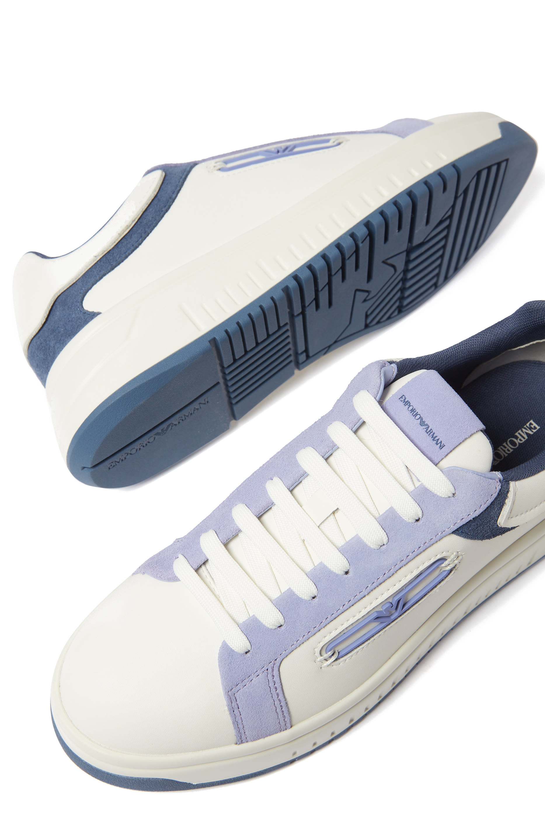 Eagle Plate Leather Sneakers