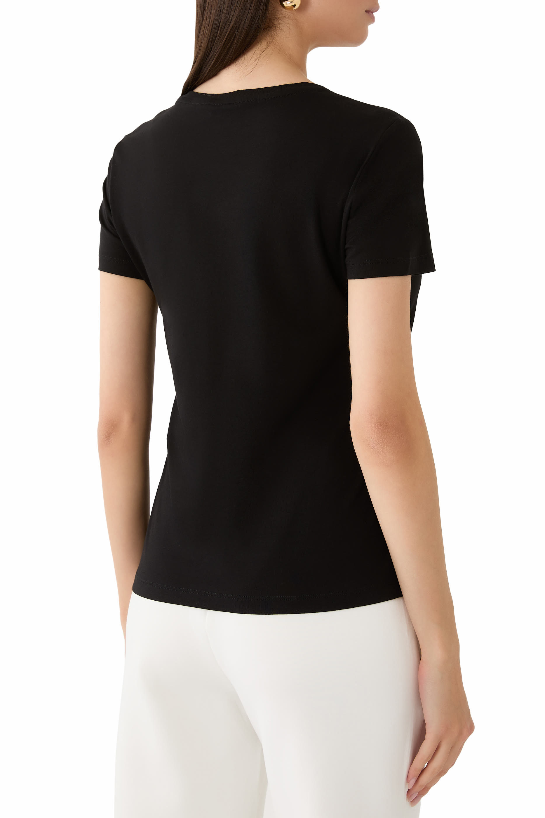 Metallic Graphic Logo T-Shirt