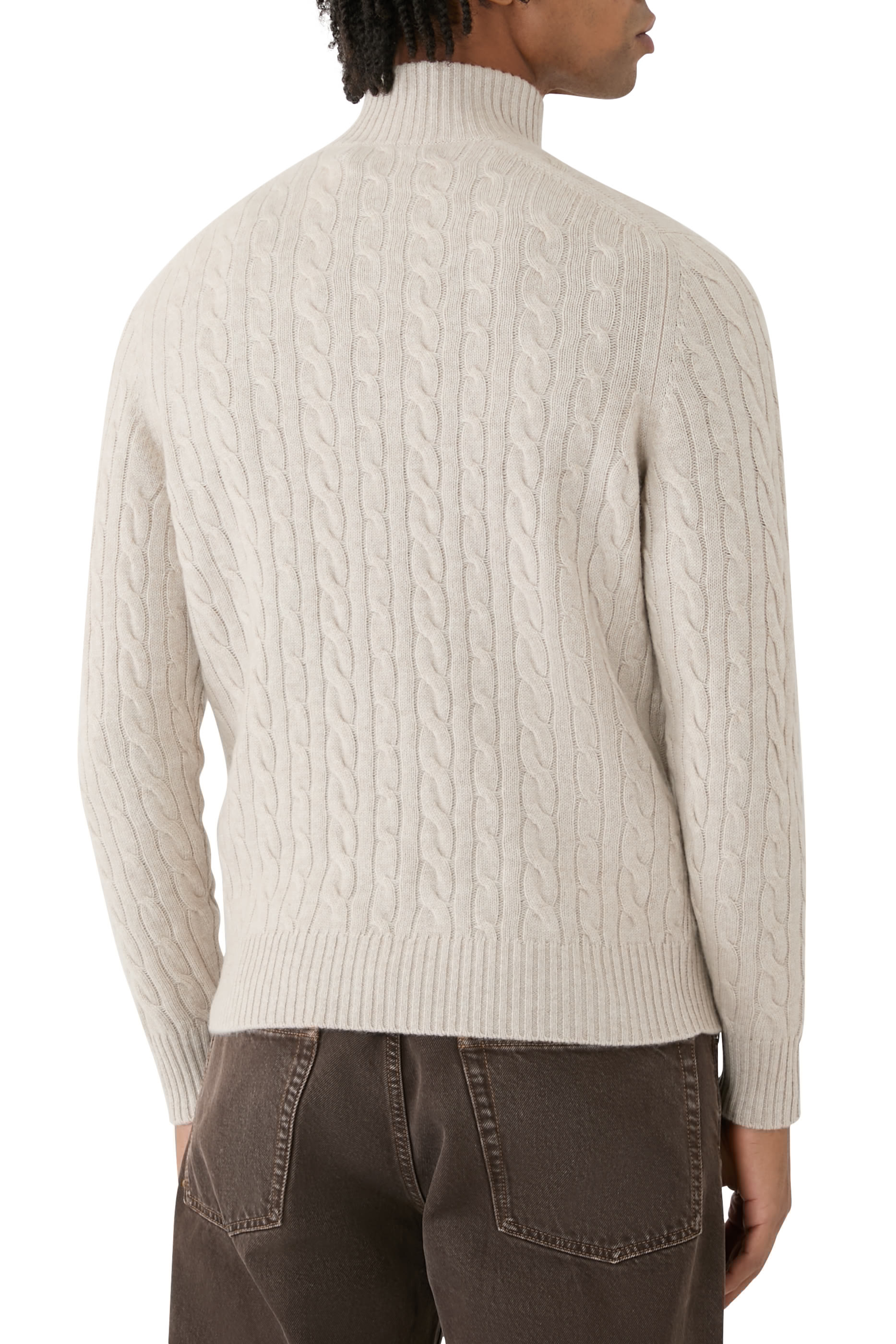 Thames Cashmere Half-Zip Sweater