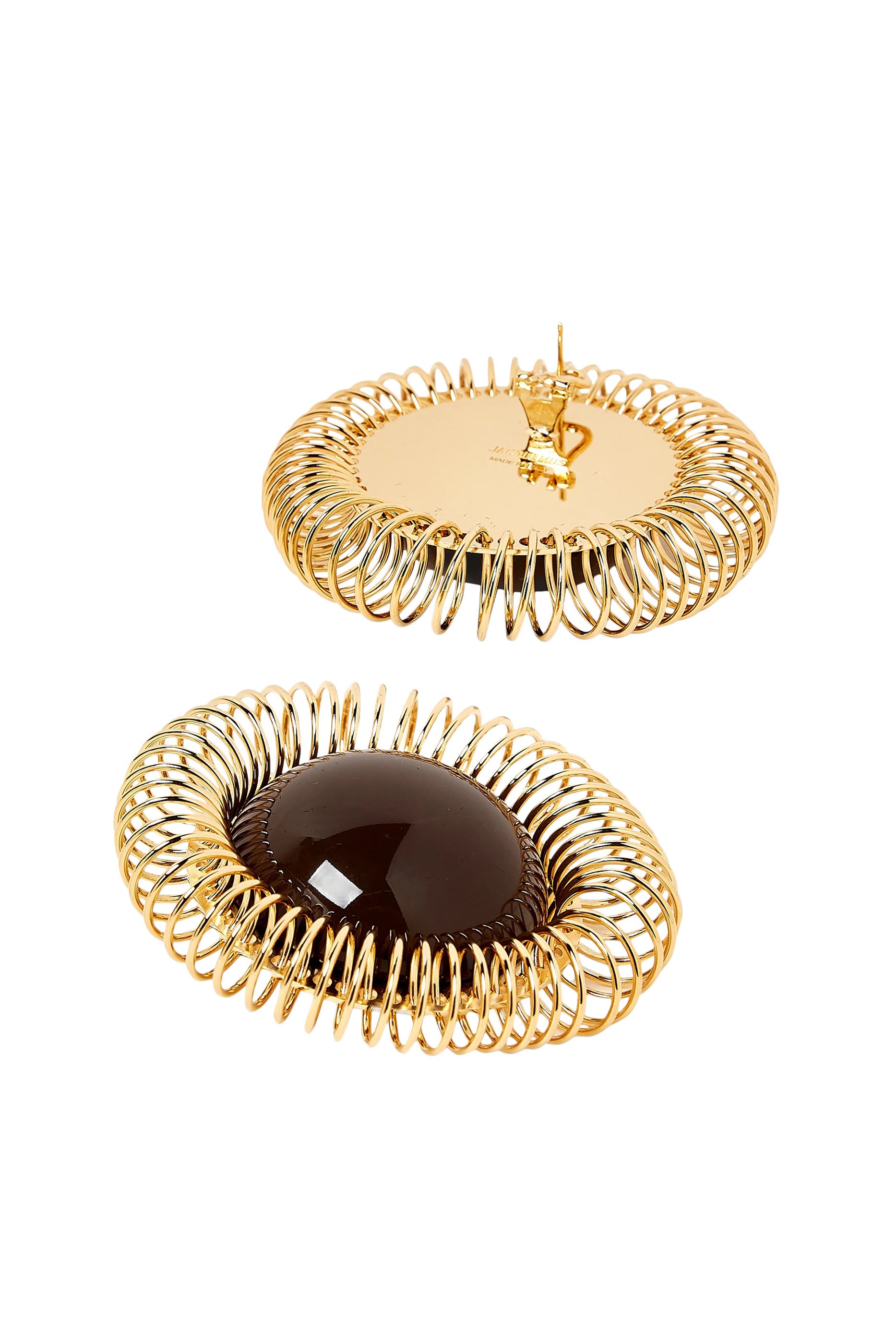 La Croisière The Tournesols Sunflower Earrings, Brass & Resin