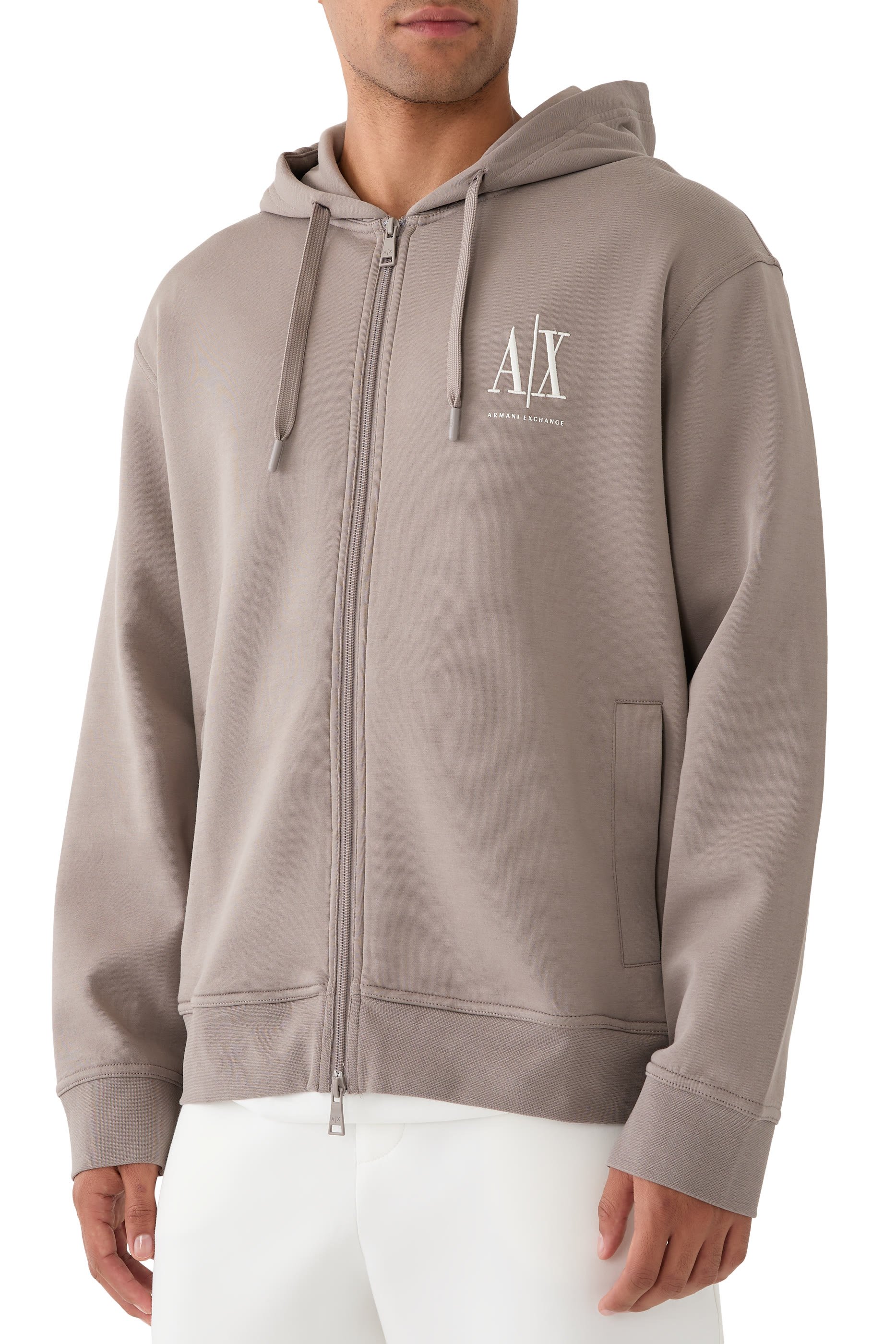 AX Logo Zip-Up Sweatshirt