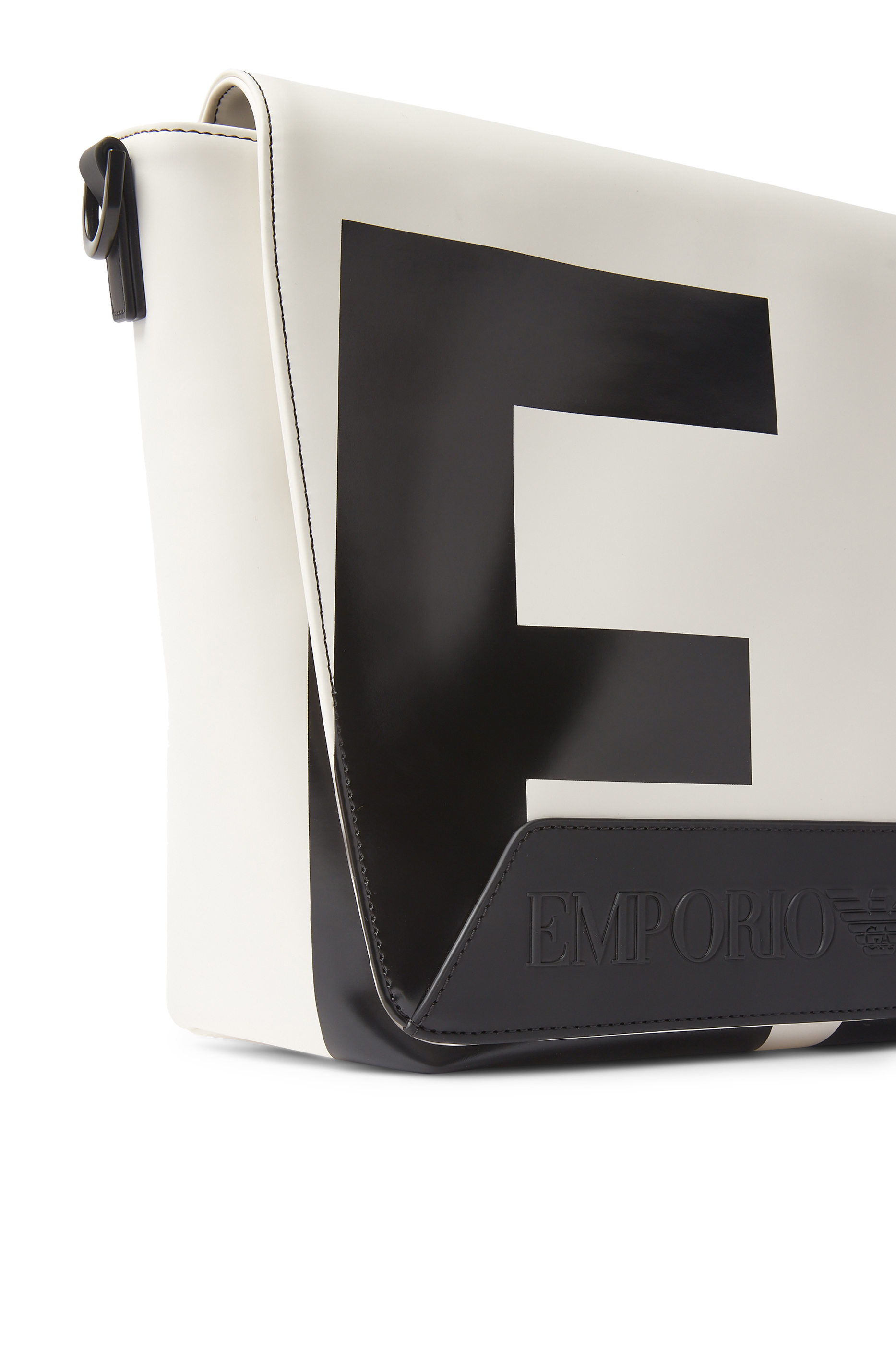 Oversized EA Logo Shoulder Bag