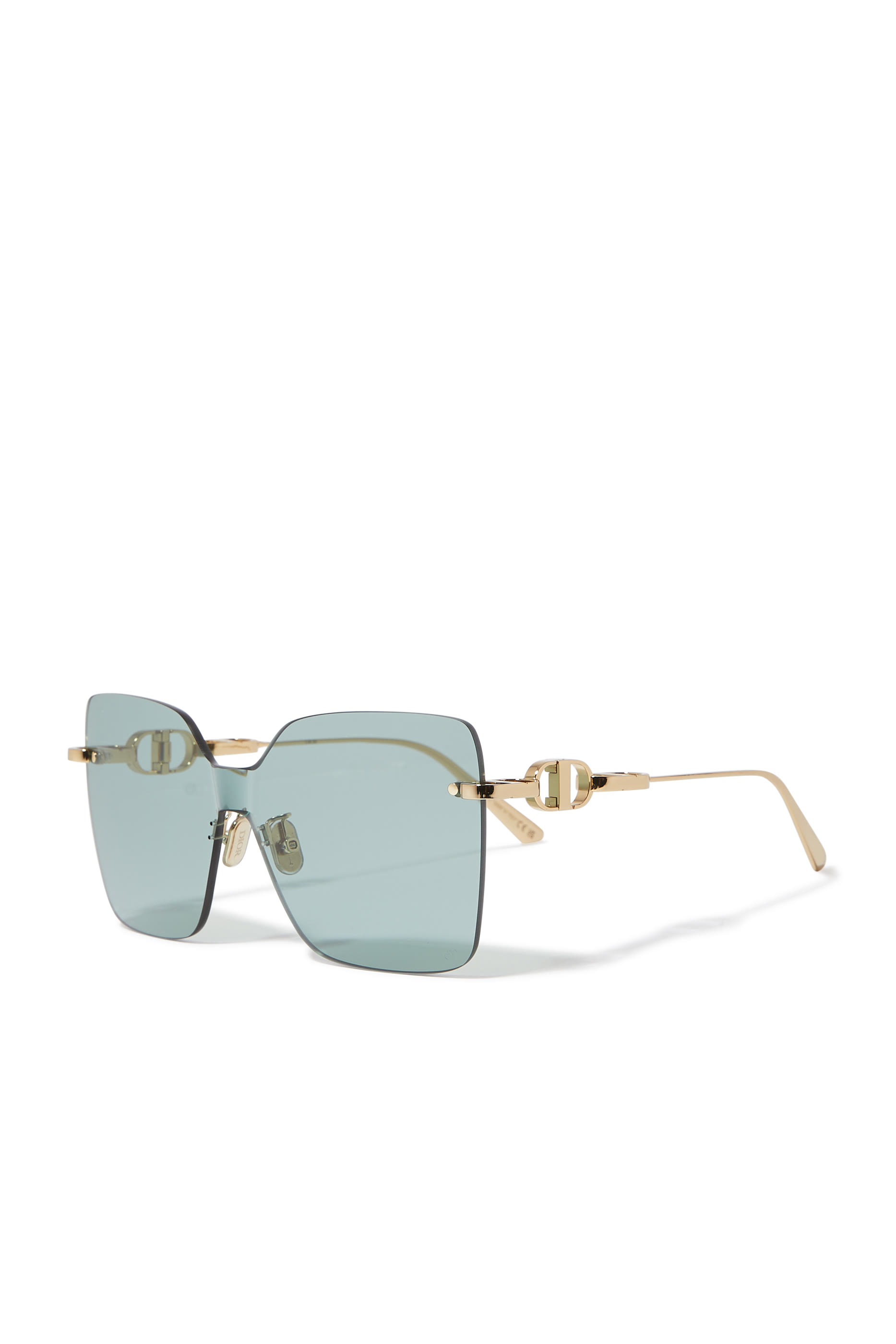 CD Chain M1U Gold Mask Sunglasses